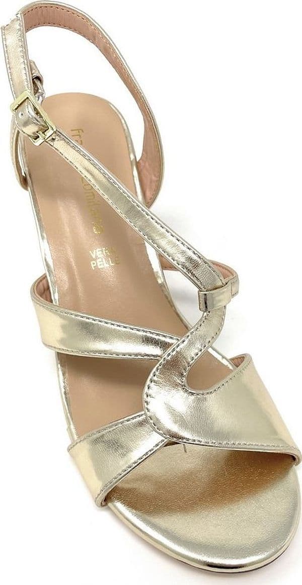 Francesco Milano sandali donna platino Barcellona G18 01N - 4