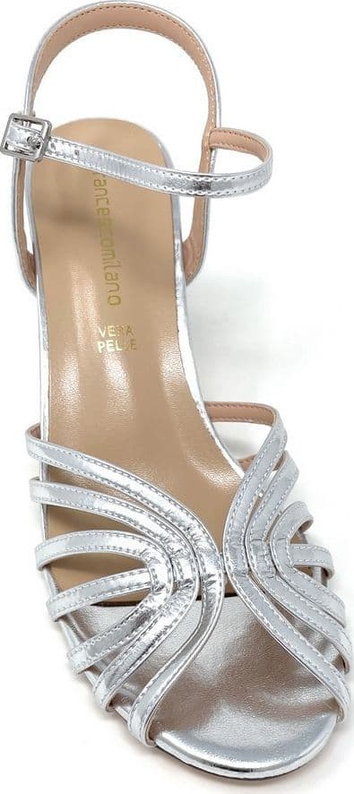 Francesco Milano sandali donna Barcellona argento G18 04N - 4