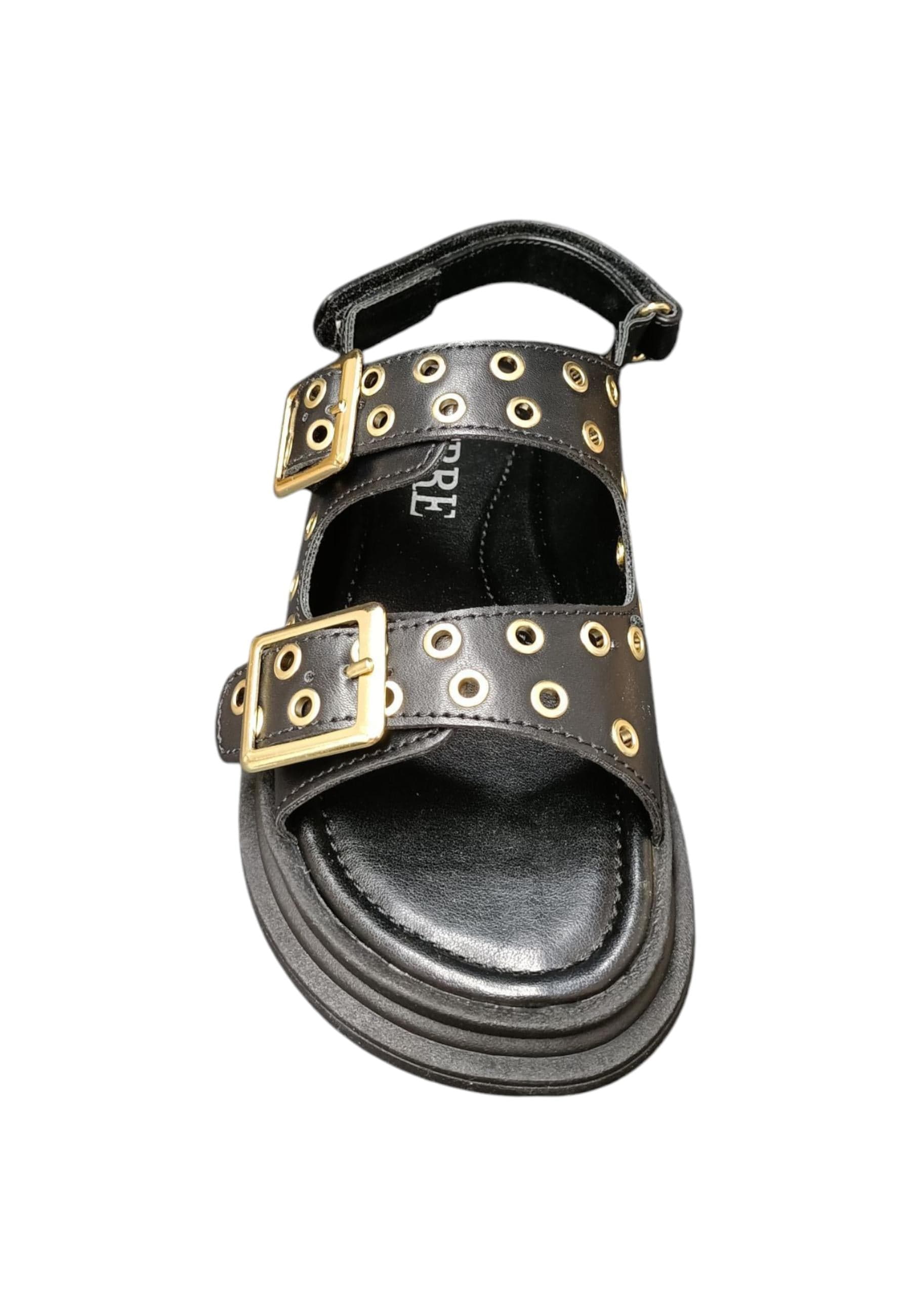 Sandalo bambina Ferrè Birkom nero pelle sintetica - Sandalo da passeggio con fibbia e velcro in Ballerine Scarpetteria Gica - Trani, commercioVirtuoso.it