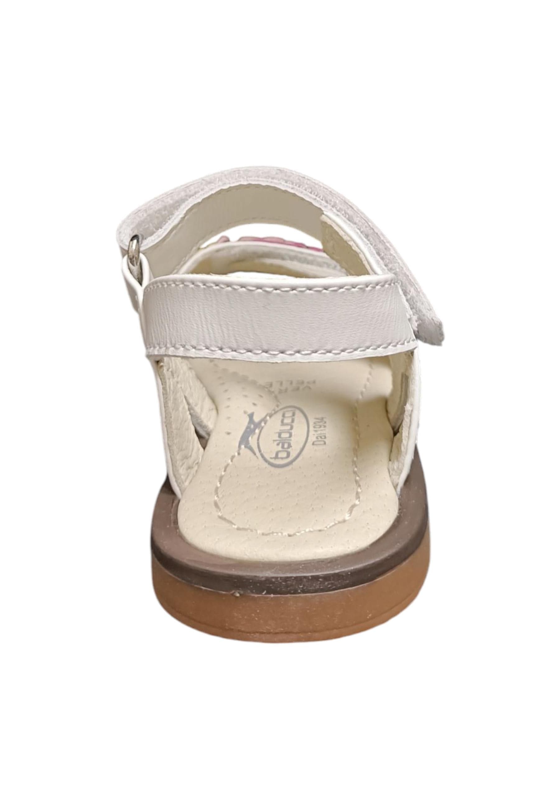 Scarpe sandalo Bambine e ragazze balducci GULLIT  bianco-fuxja velcro in Ballerine Scarpetteria Gica - Trani, commercioVirtuoso.it