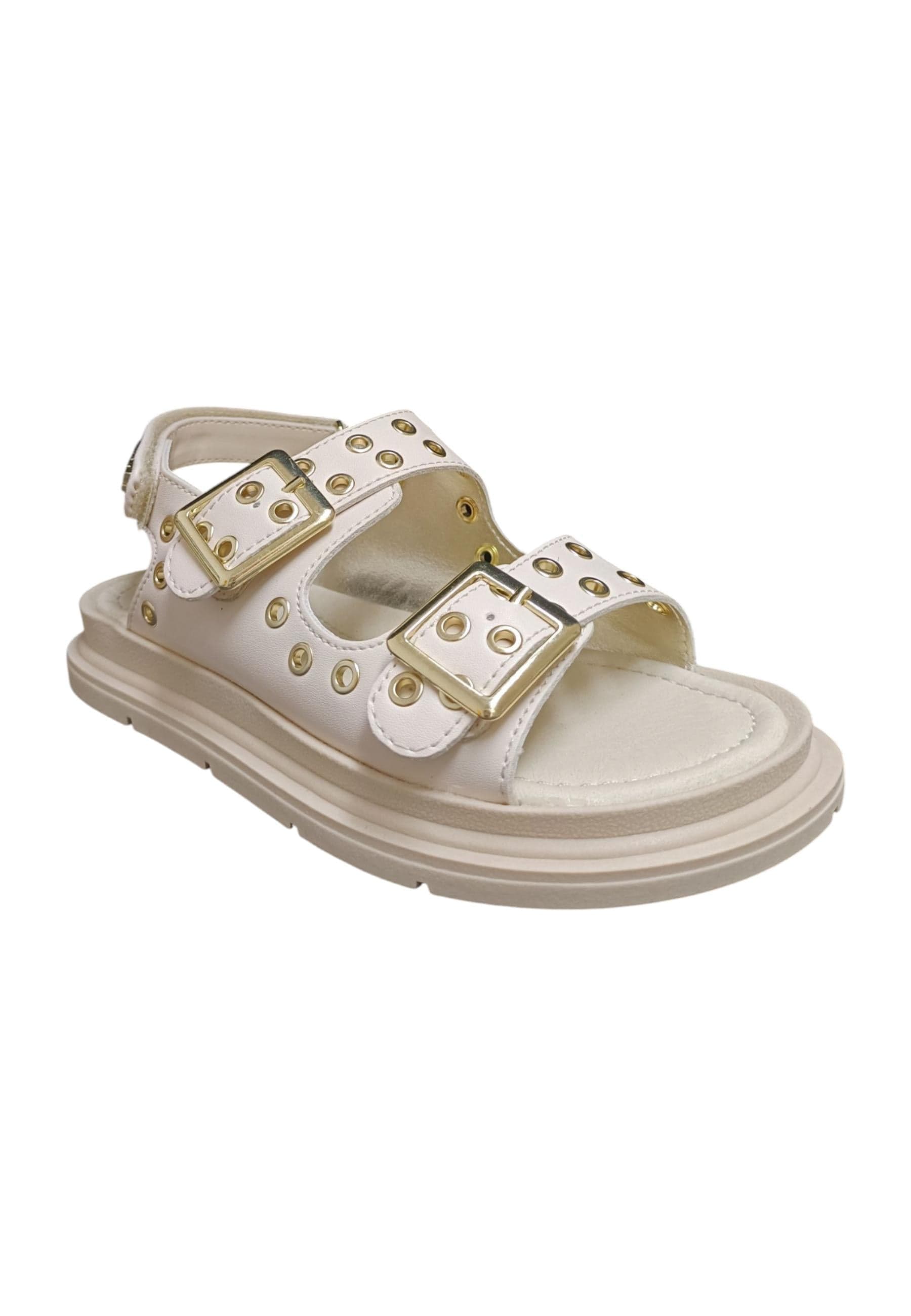 Sandalo bambina Ferrè Birkom bianco pelle sintetica - Sandalo da passeggio con fibbia e velcro in Ballerine Scarpetteria Gica - Trani, commercioVirtuoso.it