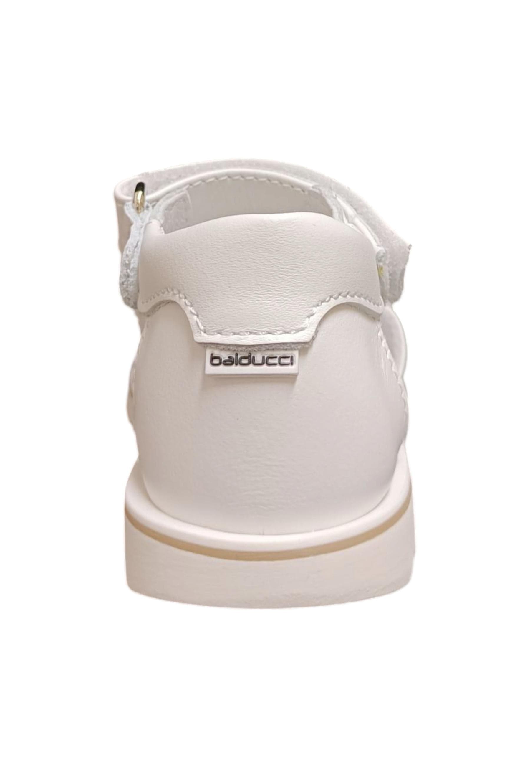Scarpe sandalo tallonato Bambine balducci CITA  bianco velcro in Ballerine Scarpetteria Gica - Trani, commercioVirtuoso.it