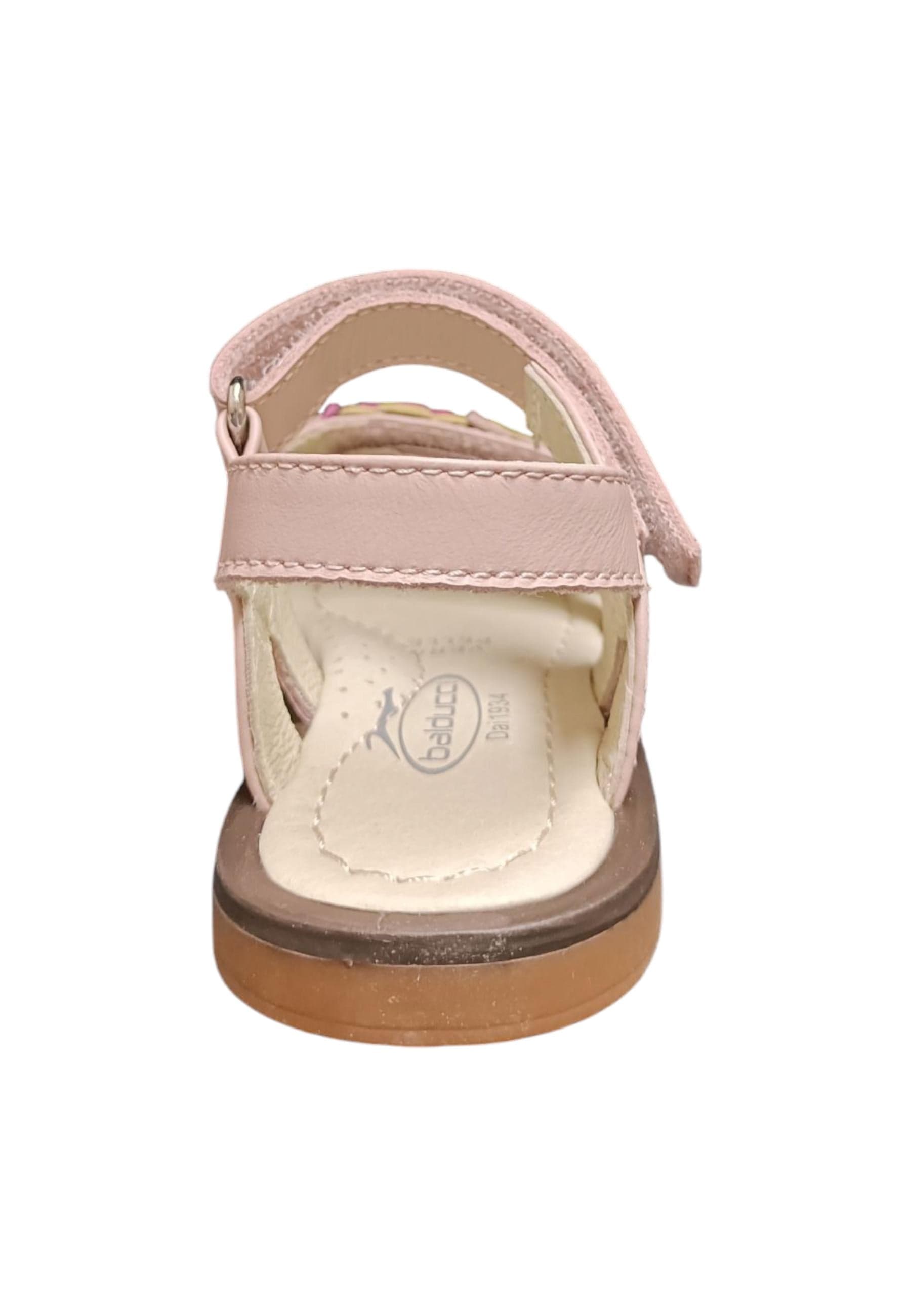 Sandalo bambina Balducci Gullit cipria pelle - Sandalo da passeggio con velcro in Ballerine Scarpetteria Gica - Trani, commercioVirtuoso.it