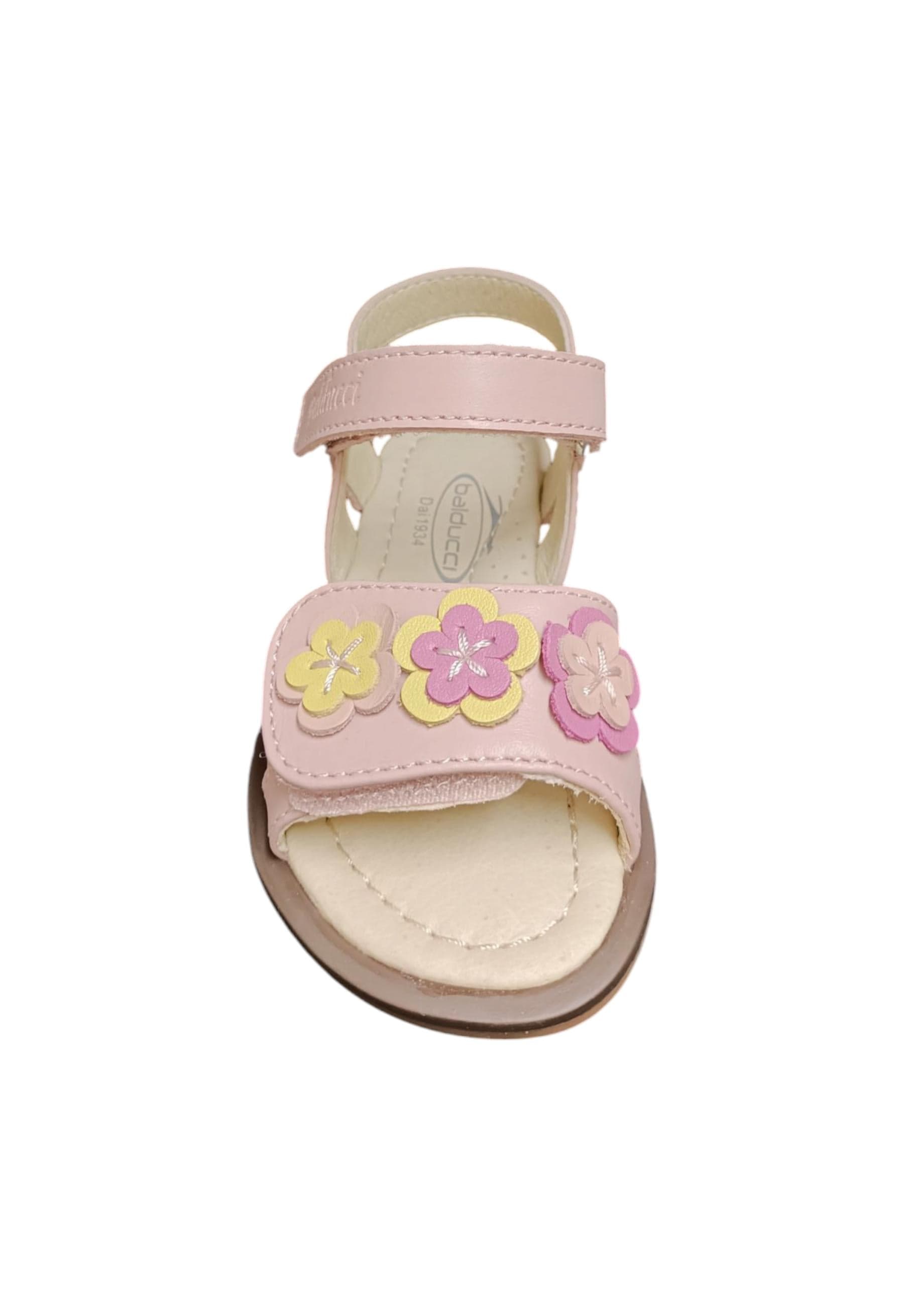 Sandalo bambina Balducci Gullit cipria pelle - Sandalo da passeggio con velcro in Ballerine Scarpetteria Gica - Trani, commercioVirtuoso.it