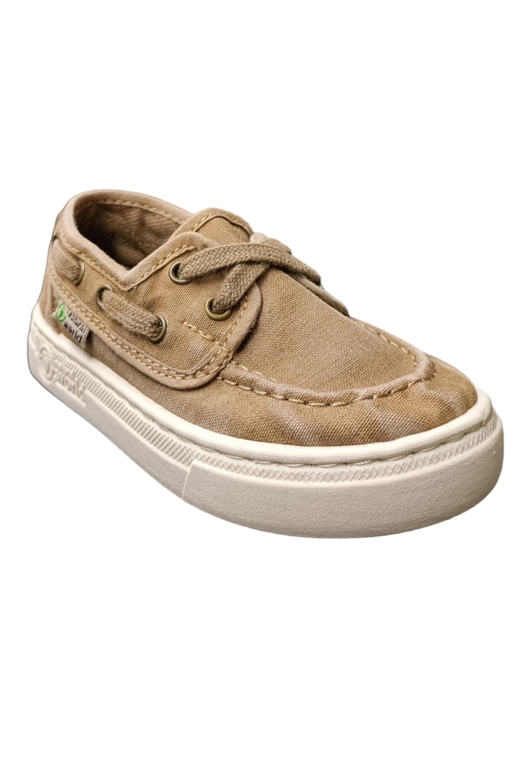 Mocassino bambino Natural World 6473 beige cotone organico vegano biodegradabile in Ballerine Scarpetteria Gica - Trani, commercioVirtuoso.it