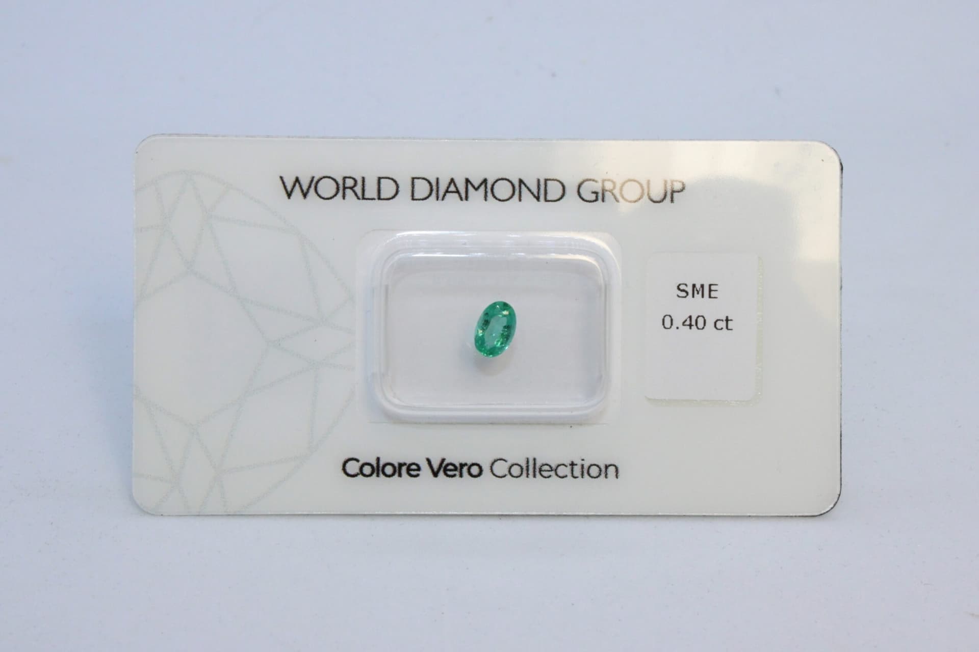 Smeraldo certificato WORLD DIAMOND GROUP WL01426 - 2