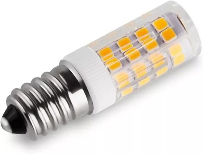 Lampada a LED E14 7W resa 63W 220V 360°CON LED 2835 BIANCO FREDDO 6000K CASA LAMPADARI VETRINE - 3