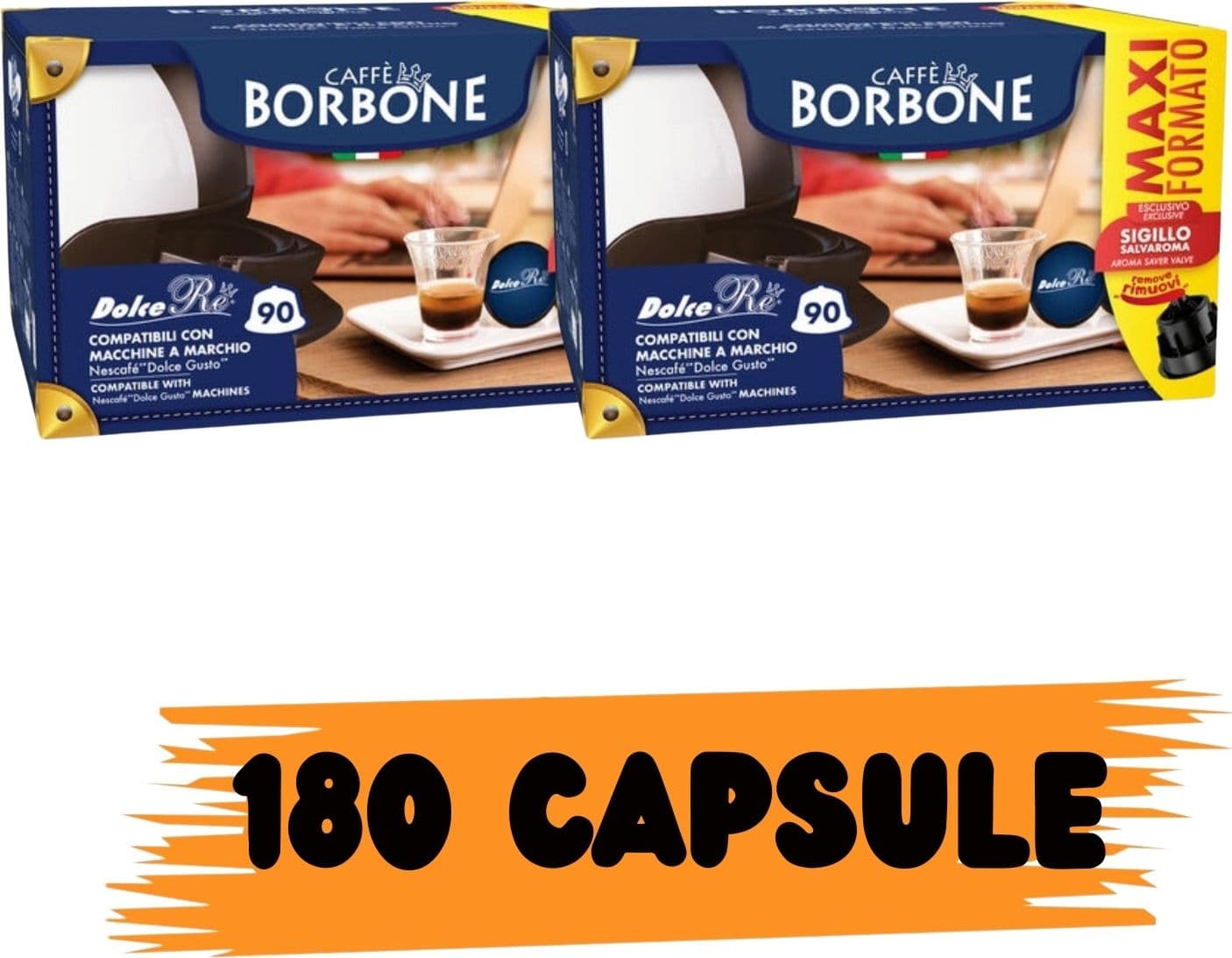Borbone Capsule Comp. Dolce Gusto Miscela Dek 180