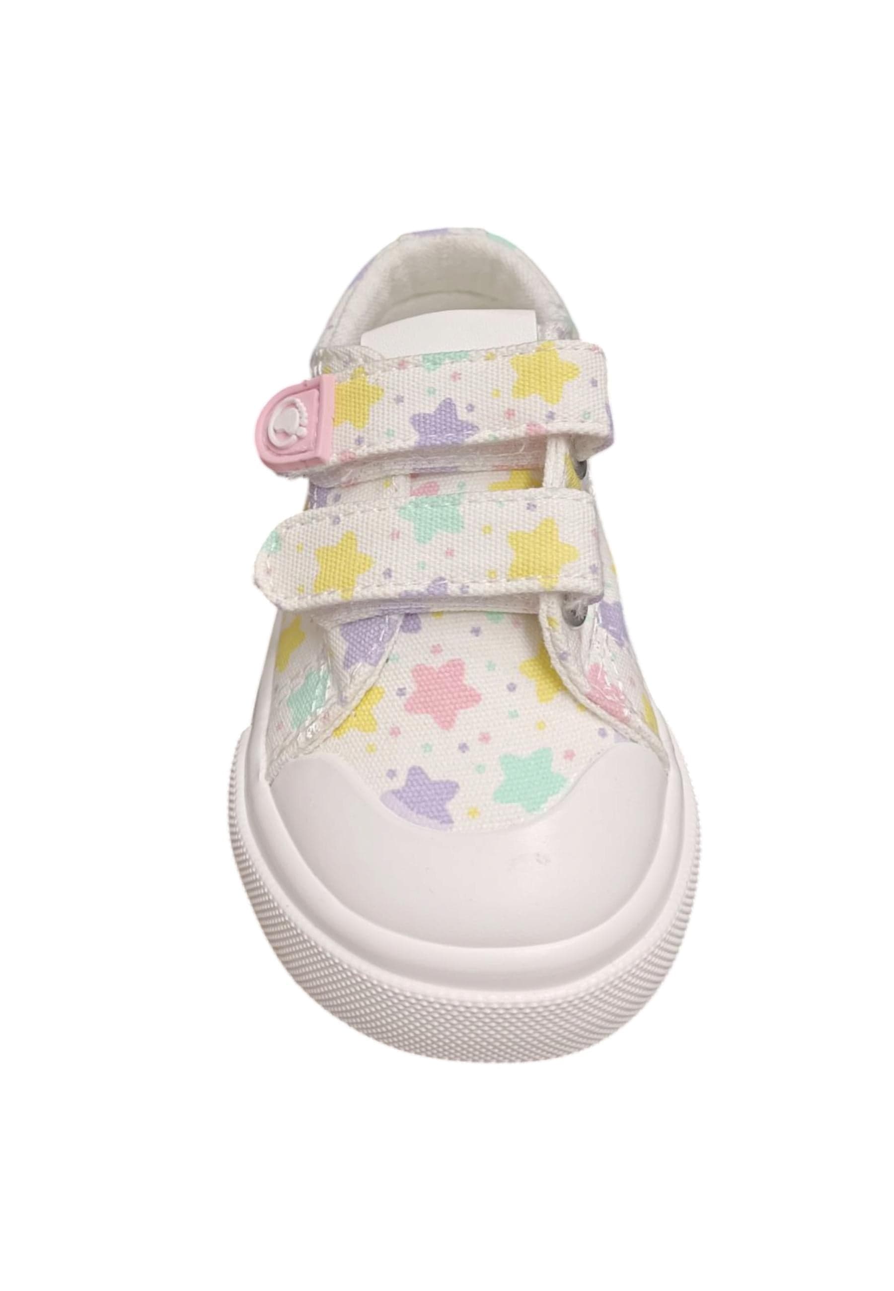 Scarpe sneakers bambina Conquitos TESH  bianco-multicolore velcro in Ballerine Scarpetteria Gica - Trani, commercioVirtuoso.it