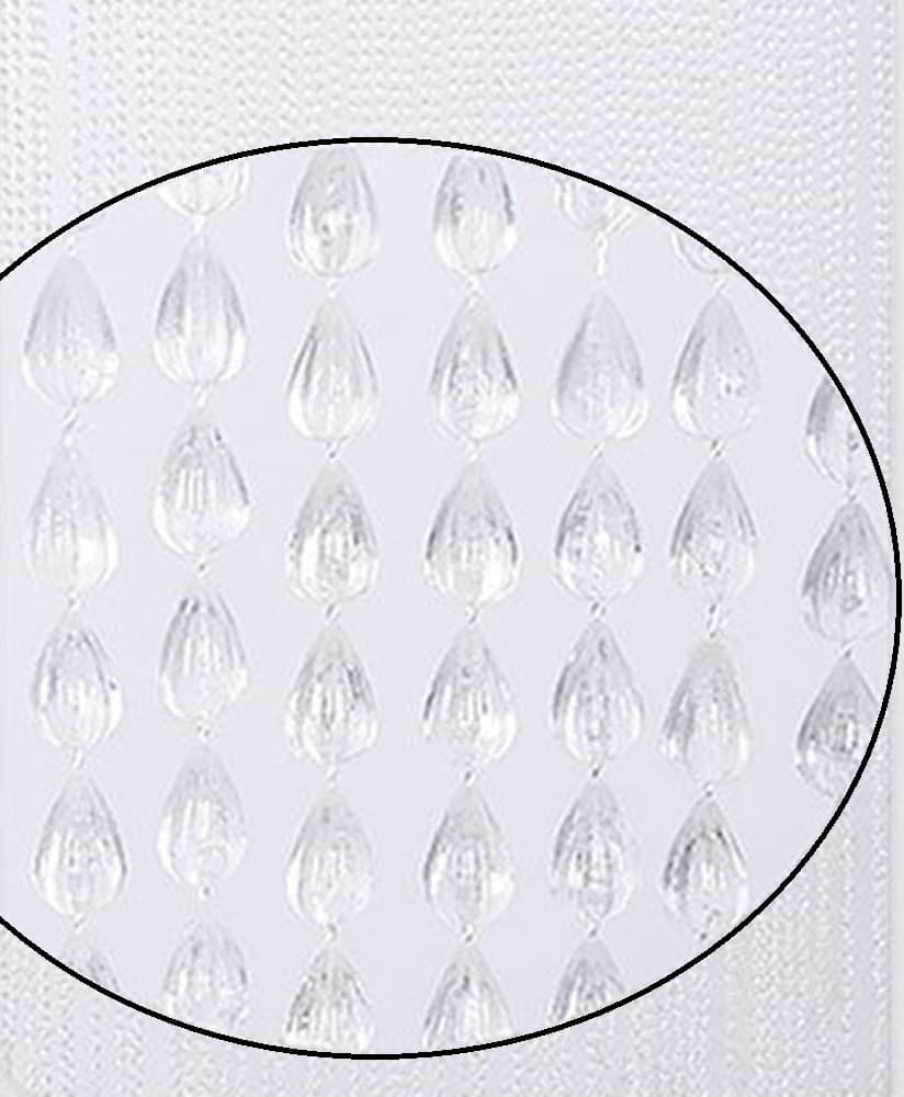 TENDA MOSCHIERA ANTIMOSCHE CON PERLINE GRANDI TRASPARENTE IN PVC 120X230CM TPL73 017399 - 4