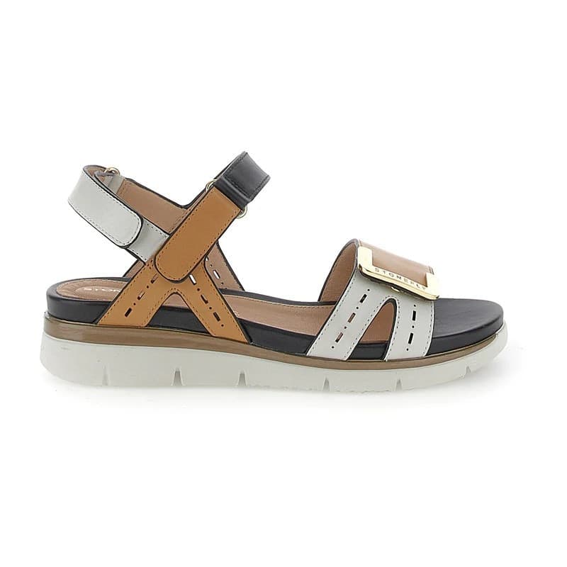 Stonefly sandali donna Elody 24 bicolore white brown 220834 - 2
