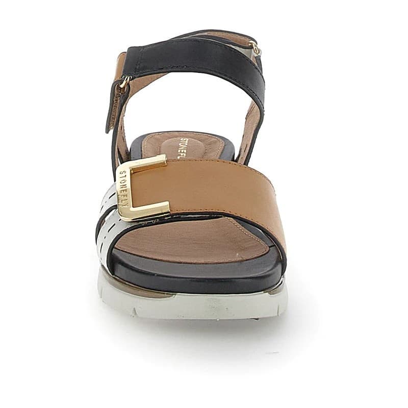 Stonefly sandali donna Elody 24 bicolore white brown 220834 - 4