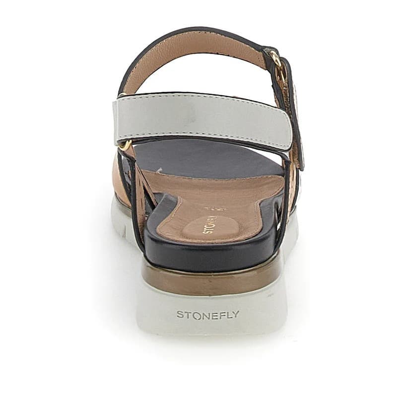 Stonefly sandali donna Elody 24 bicolore white brown 220834 - 5
