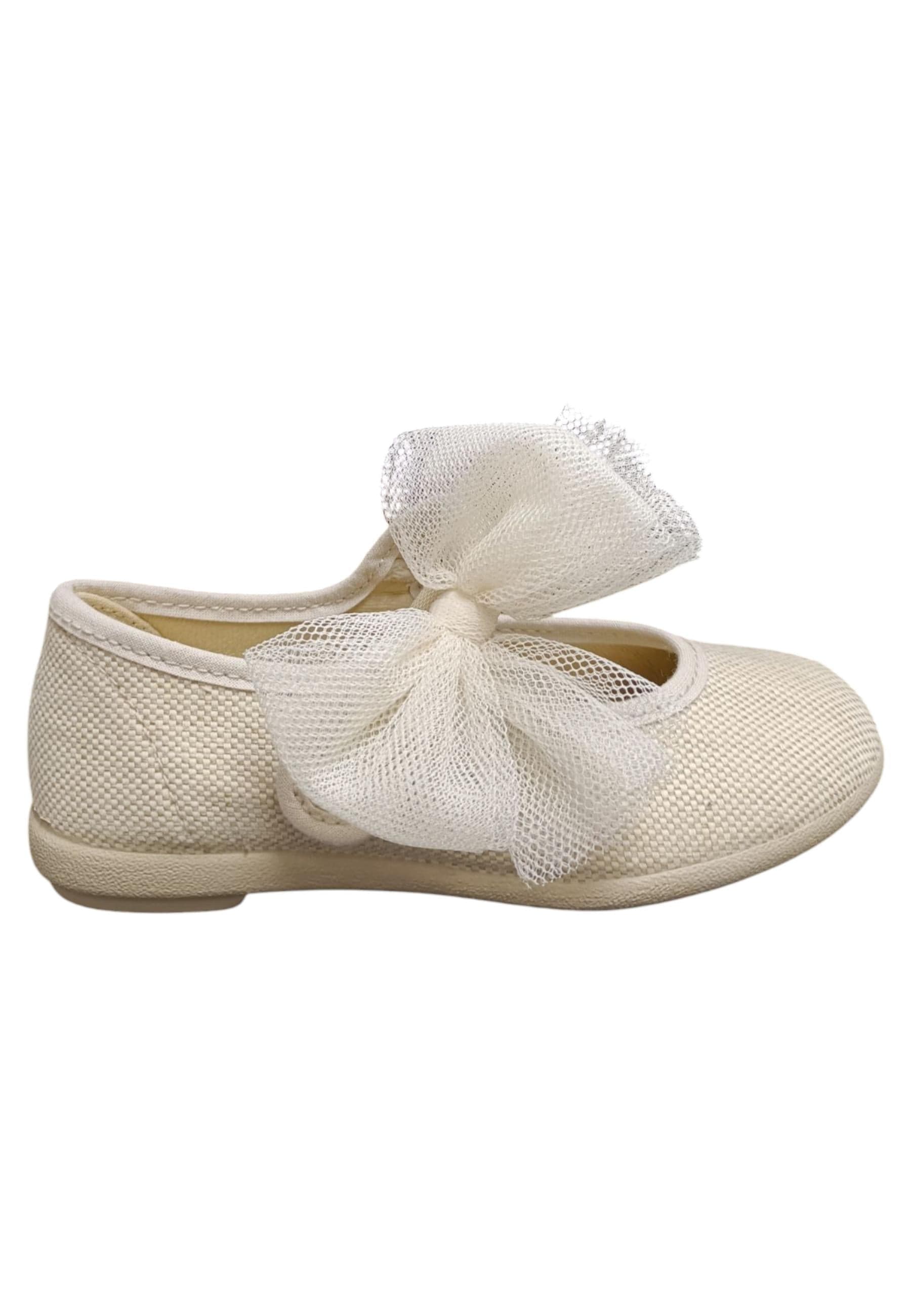 Ballerina bambina Vul-Ladi Candy beige tela velcro comfort style - 12