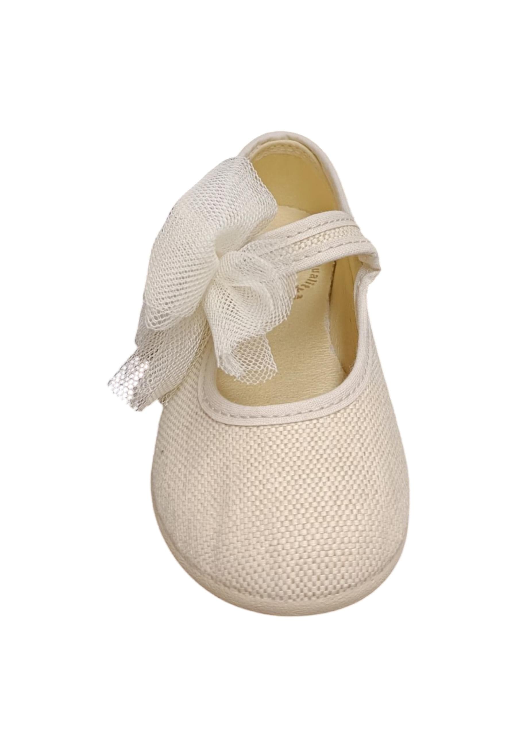 Ballerina bambina Vul-Ladi Candy beige tela velcro comfort style in Ballerine Scarpetteria Gica - Trani, commercioVirtuoso.it