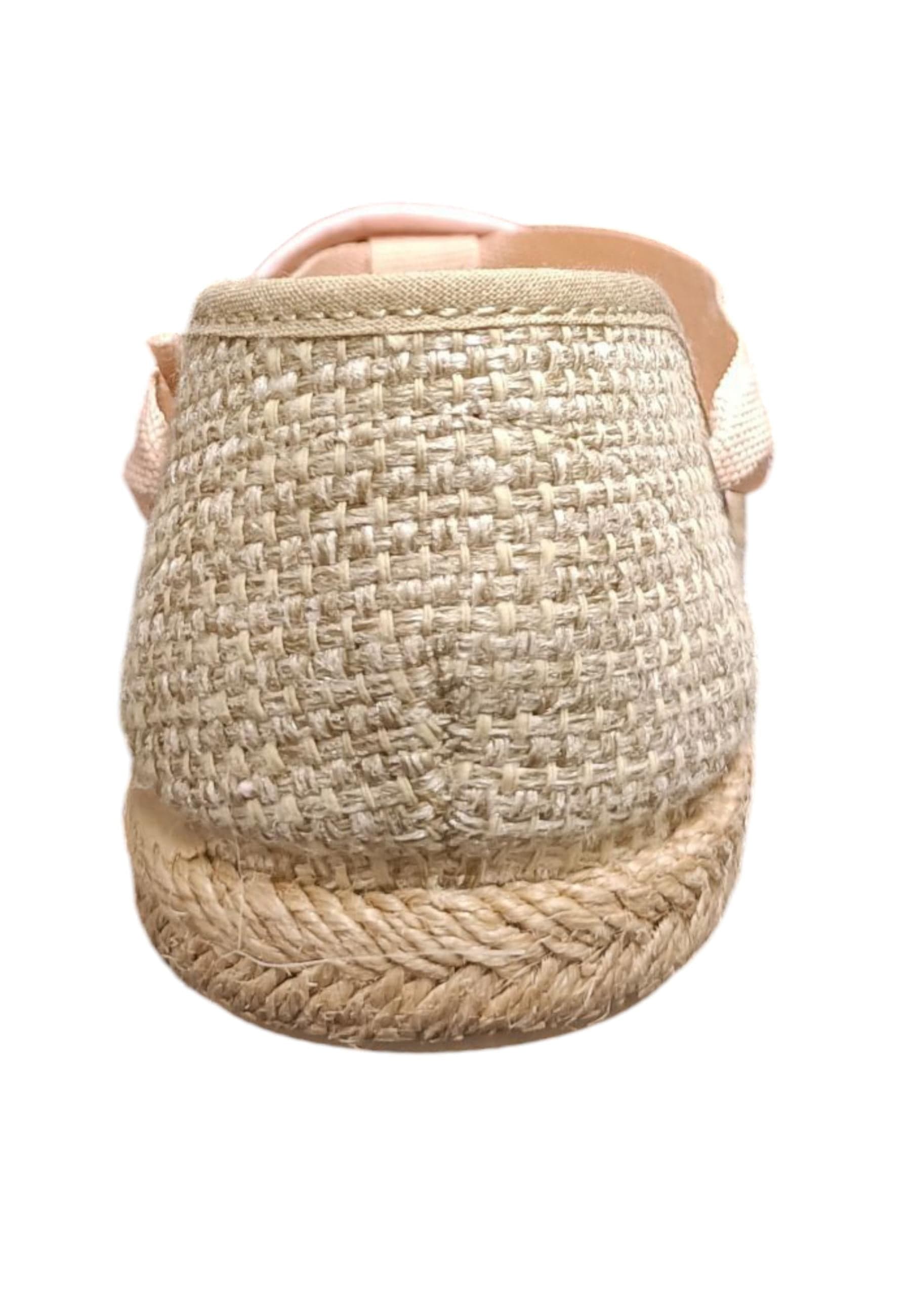 Espadrillas bambina Vul-Ladi Carla cipria beige tela laccio summer style in Ballerine Scarpetteria Gica - Trani, commercioVirtuoso.it