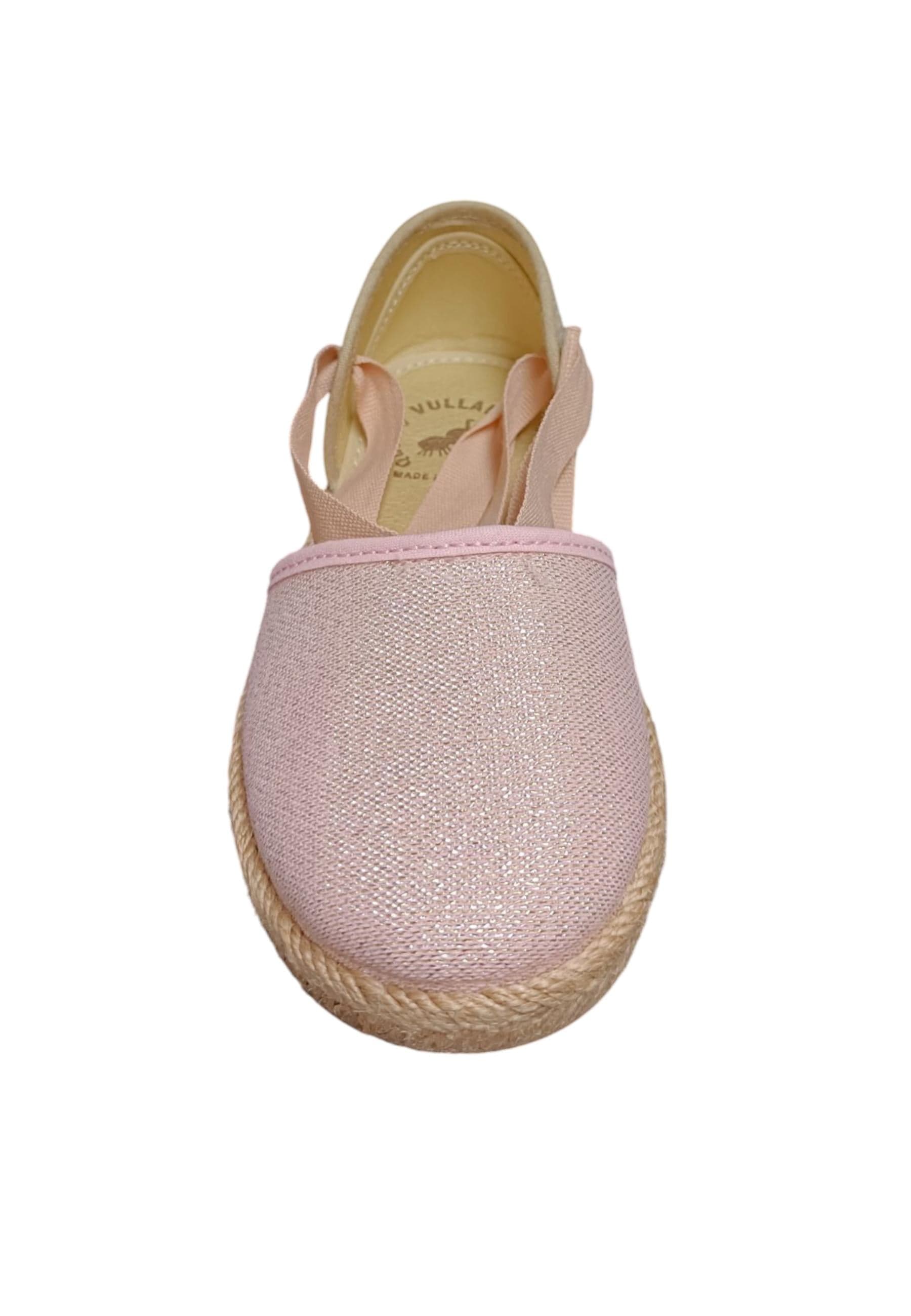 Espadrillas bambina Vul-Ladi Carla cipria beige tela laccio summer style in Ballerine Scarpetteria Gica - Trani, commercioVirtuoso.it