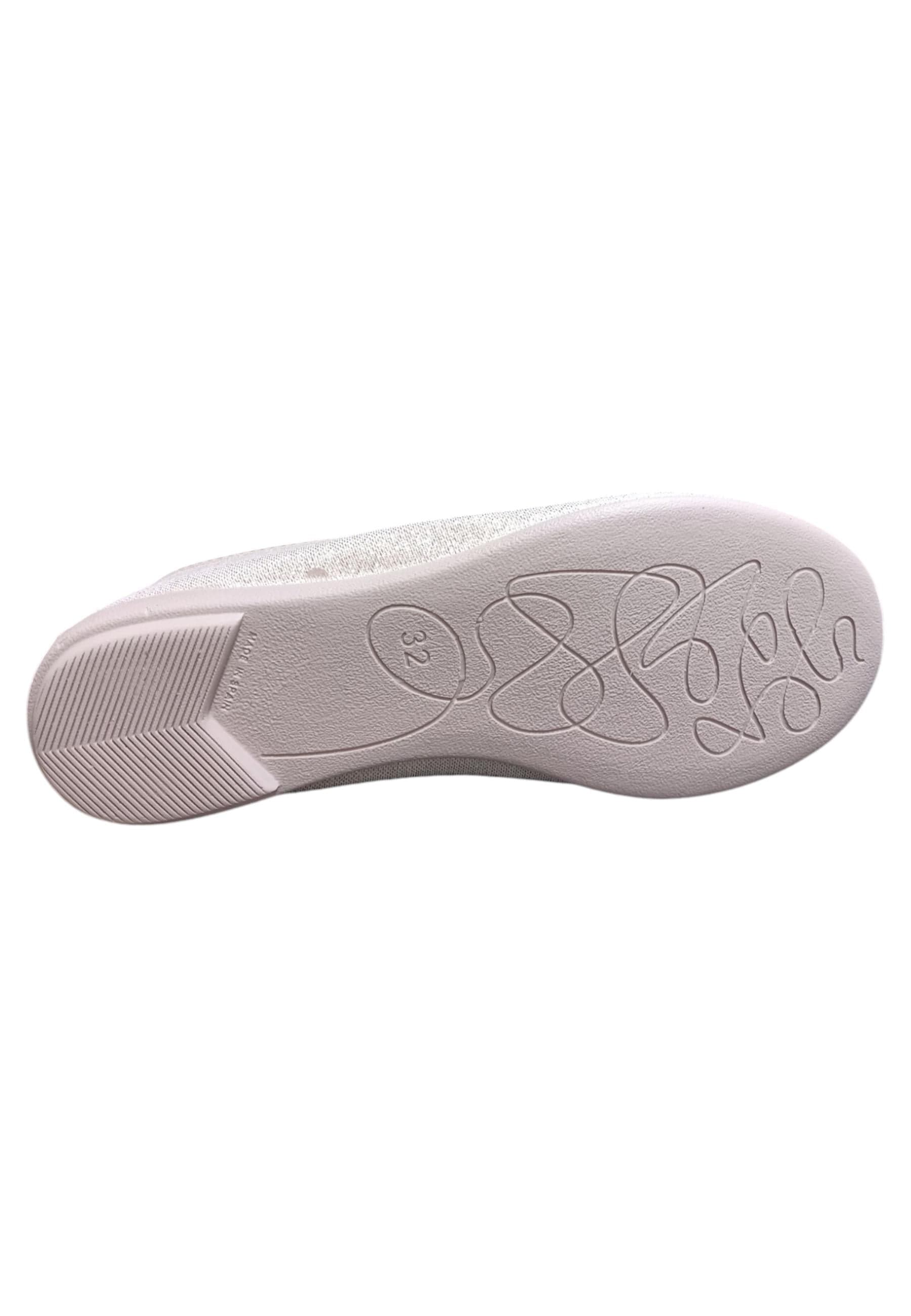 Ballerina bambina Vul-Ladi Candy bianco tela elastico comfort style - 5