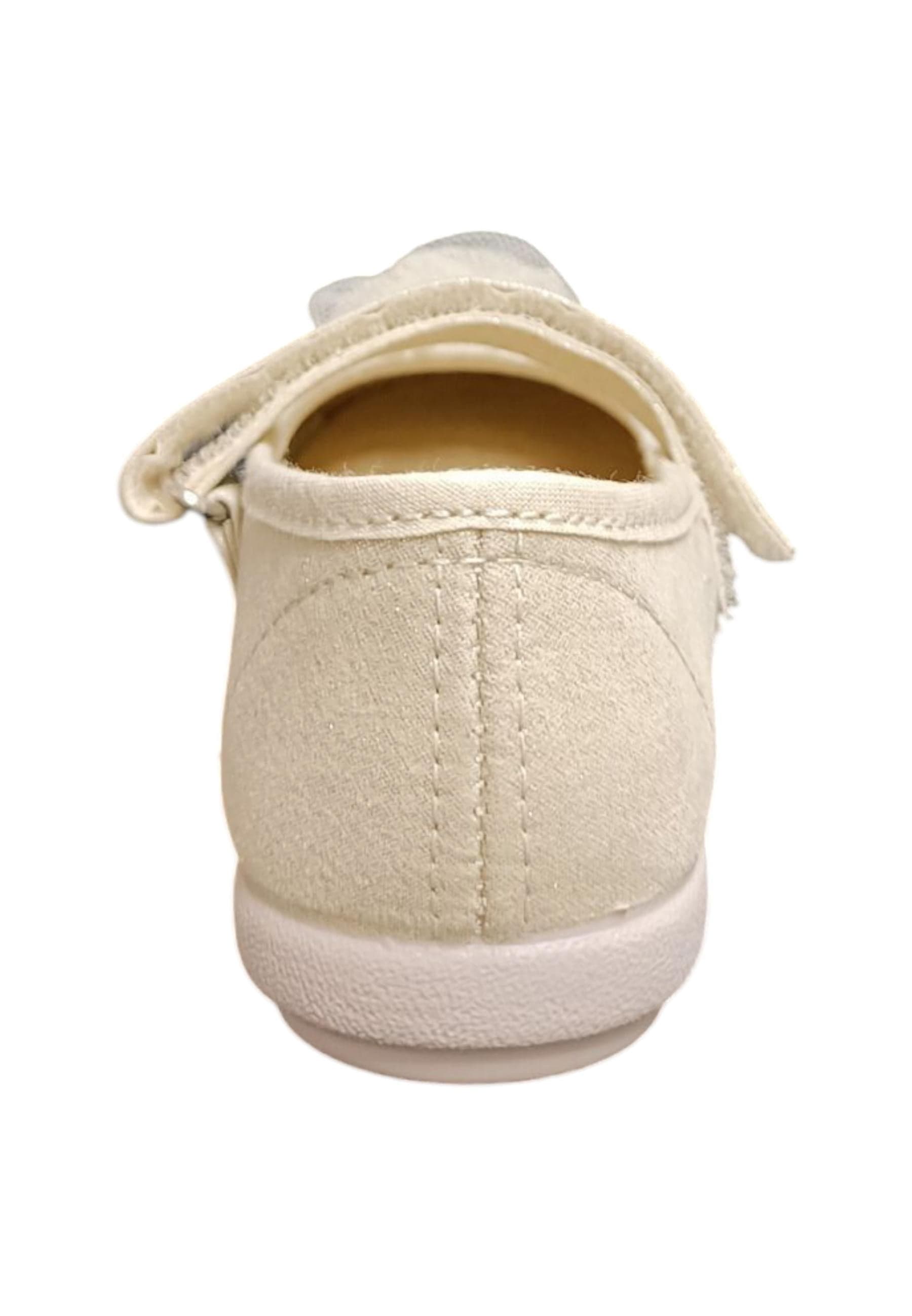 Ballerina bambina Vul-Ladi Candy beige tela velcro comfort style in Ballerine Scarpetteria Gica - Trani, commercioVirtuoso.it