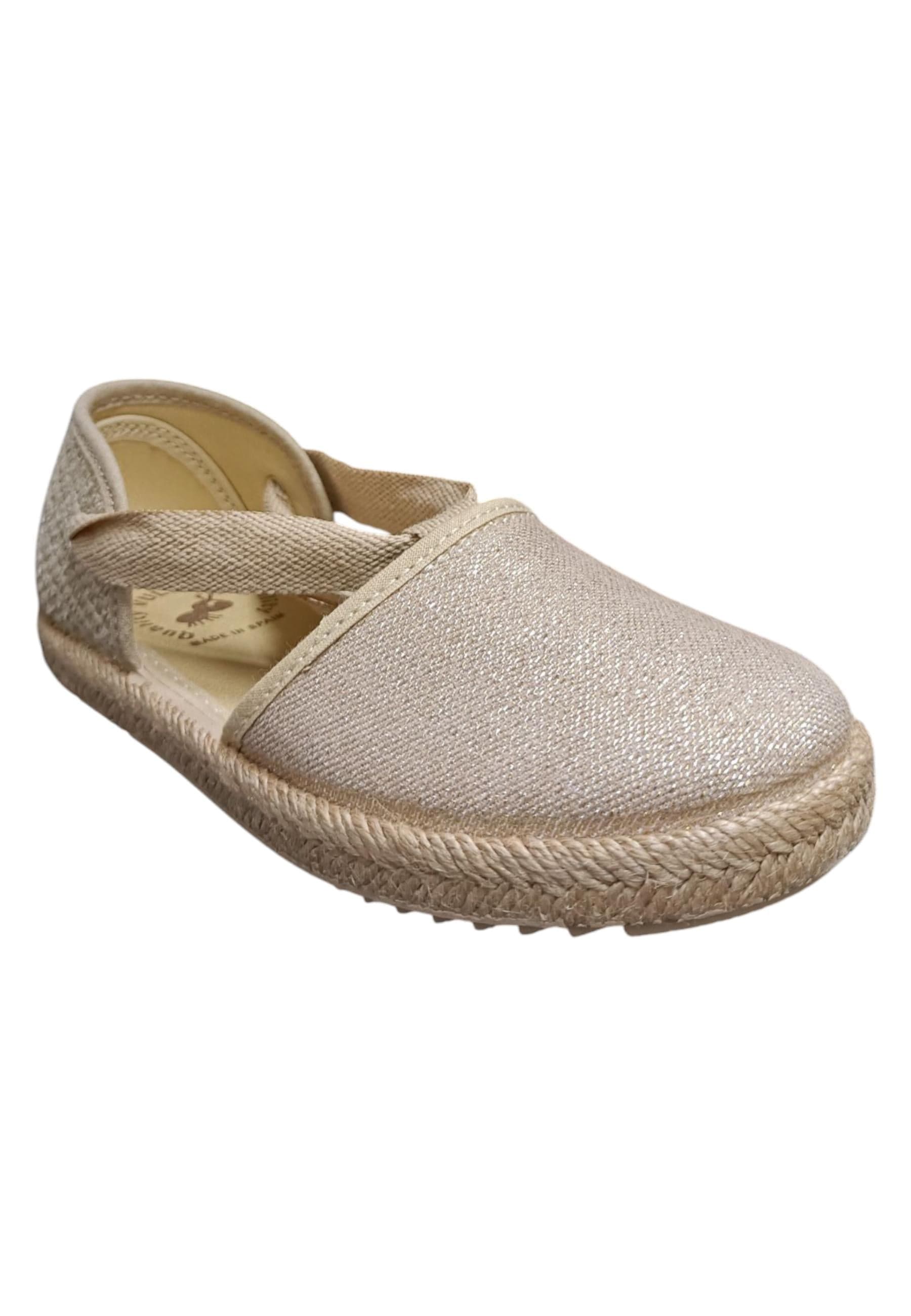 Espadrillas bambina Vul-Ladi Carla beige tela laccio summer style in Ballerine Scarpetteria Gica - Trani, commercioVirtuoso.it