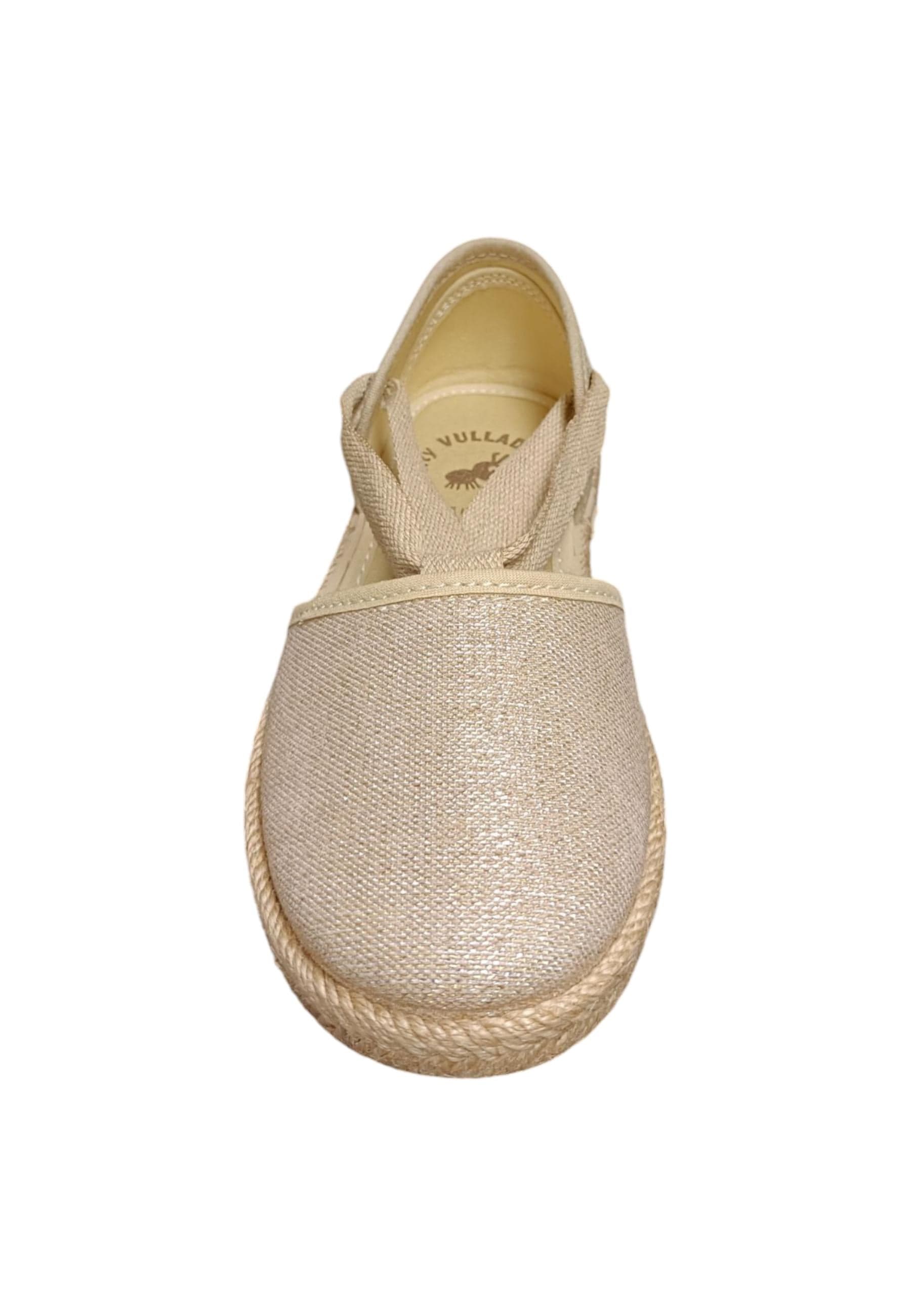 Espadrillas bambina Vul-Ladi Carla beige tela laccio summer style in Ballerine Scarpetteria Gica - Trani, commercioVirtuoso.it