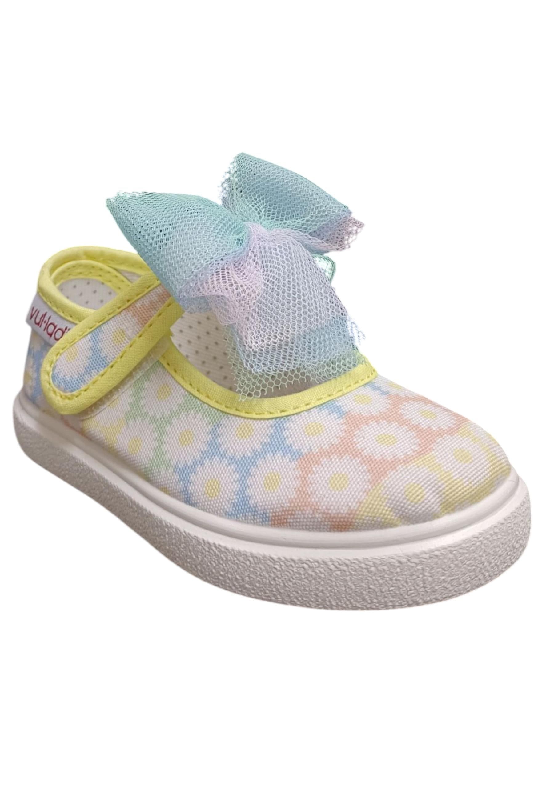 Ballerina bambina Vul-Ladi Chiqui multicolor tela velcro comfort style in Ballerine Scarpetteria Gica - Trani, commercioVirtuoso.it