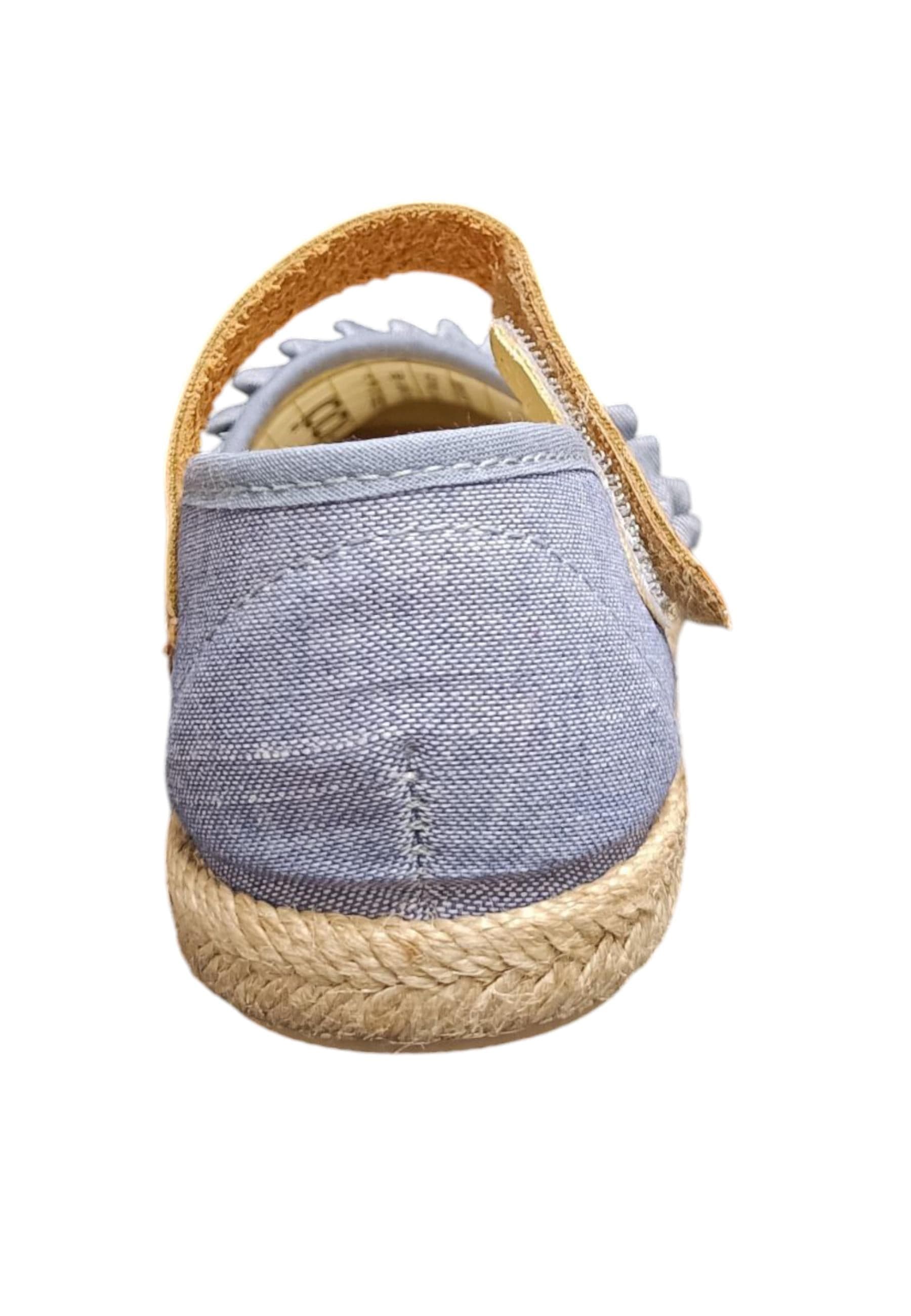 Espadrillas bambina Vul-Ladi Carla jeans tela velcro summer style in Ballerine Scarpetteria Gica - Trani, commercioVirtuoso.it