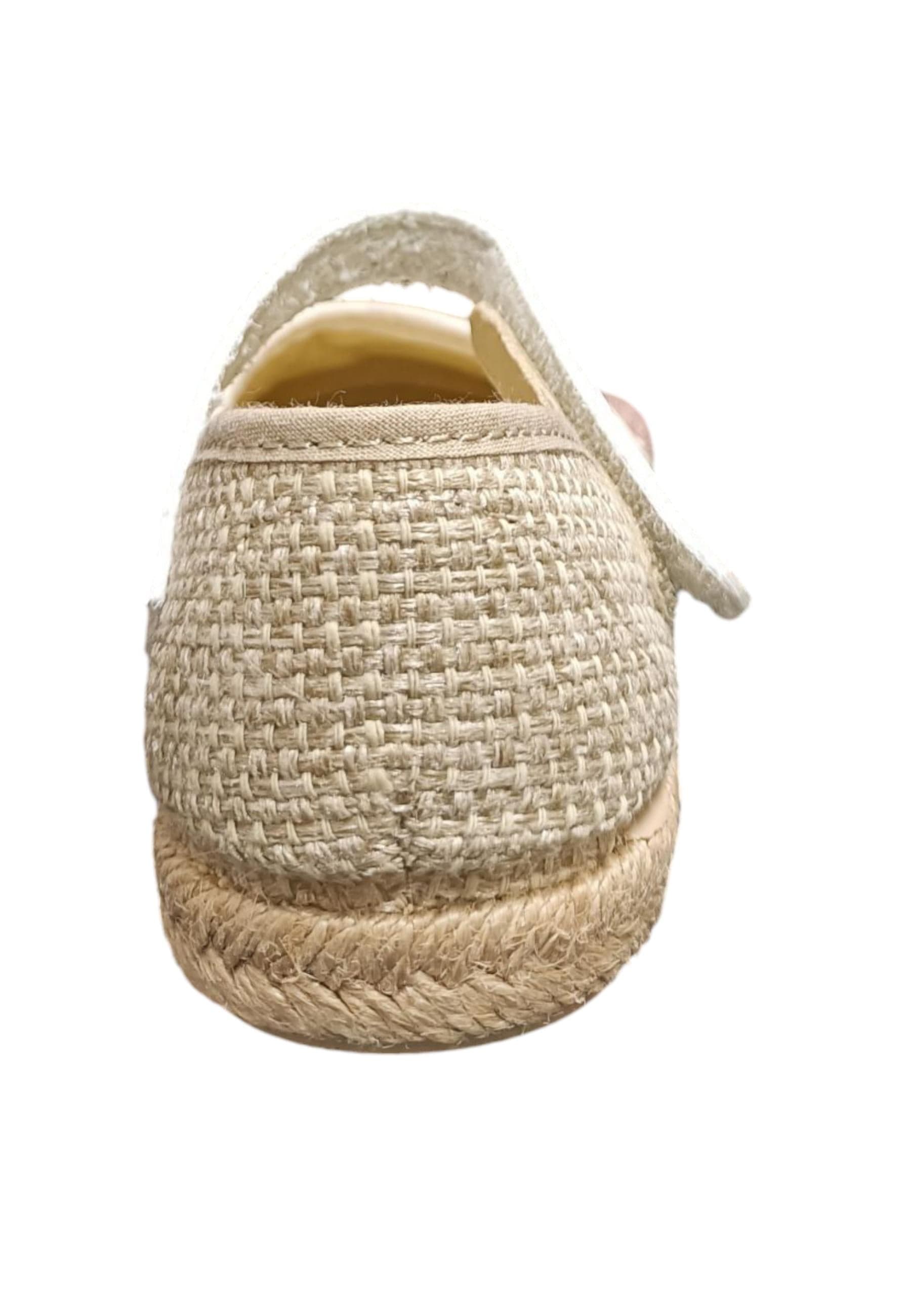 Espadrillas bambina Vul-Ladi Carla beige rosa tela velcro summer style in Ballerine Scarpetteria Gica - Trani, commercioVirtuoso.it