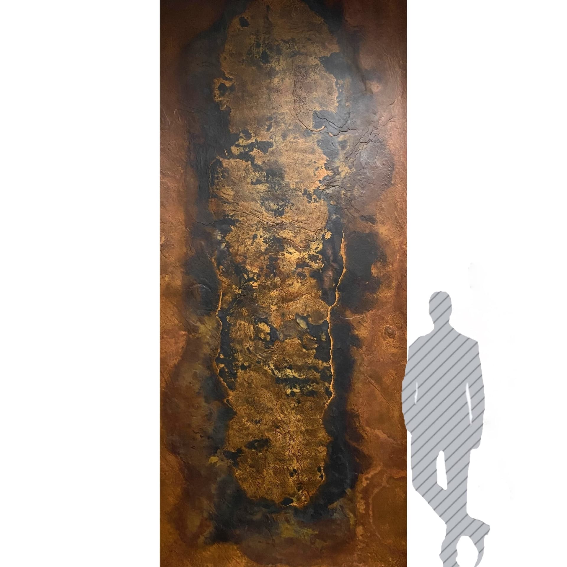 pannello rivoluzionario di Rivestimento interno-esterno in VERA PIETRA CORTEN flessibile 305x122x0,3cm NERO in Pannelli a muro 3D Eternal Parquet - Ariano Irpino, commercioVirtuoso.it