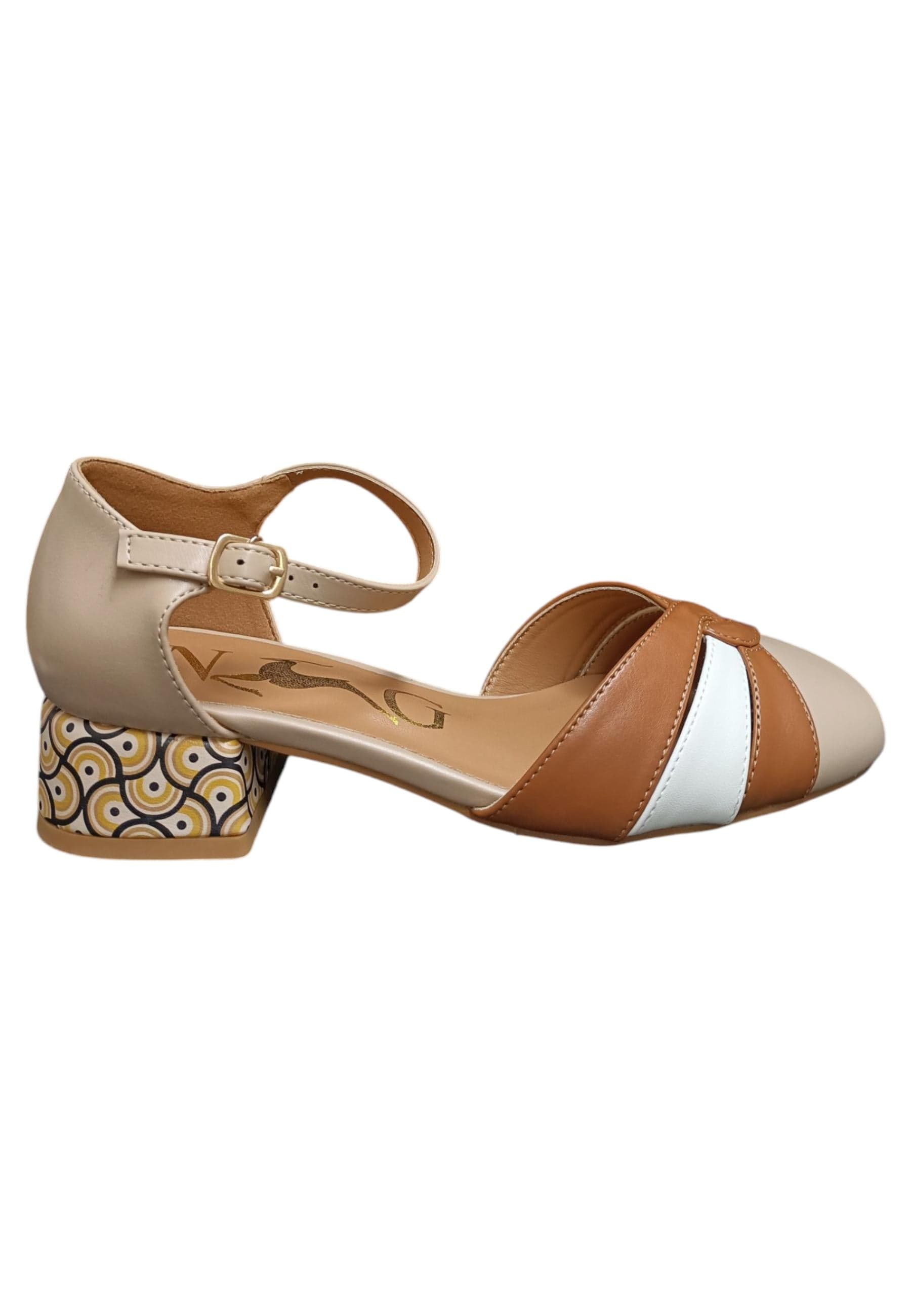 Sandali donna Nazareno Gabrieli beige cuoio multicolor pelle - Eleganza estiva con fibbia in Ballerine Scarpetteria Gica - Trani, commercioVirtuoso.it