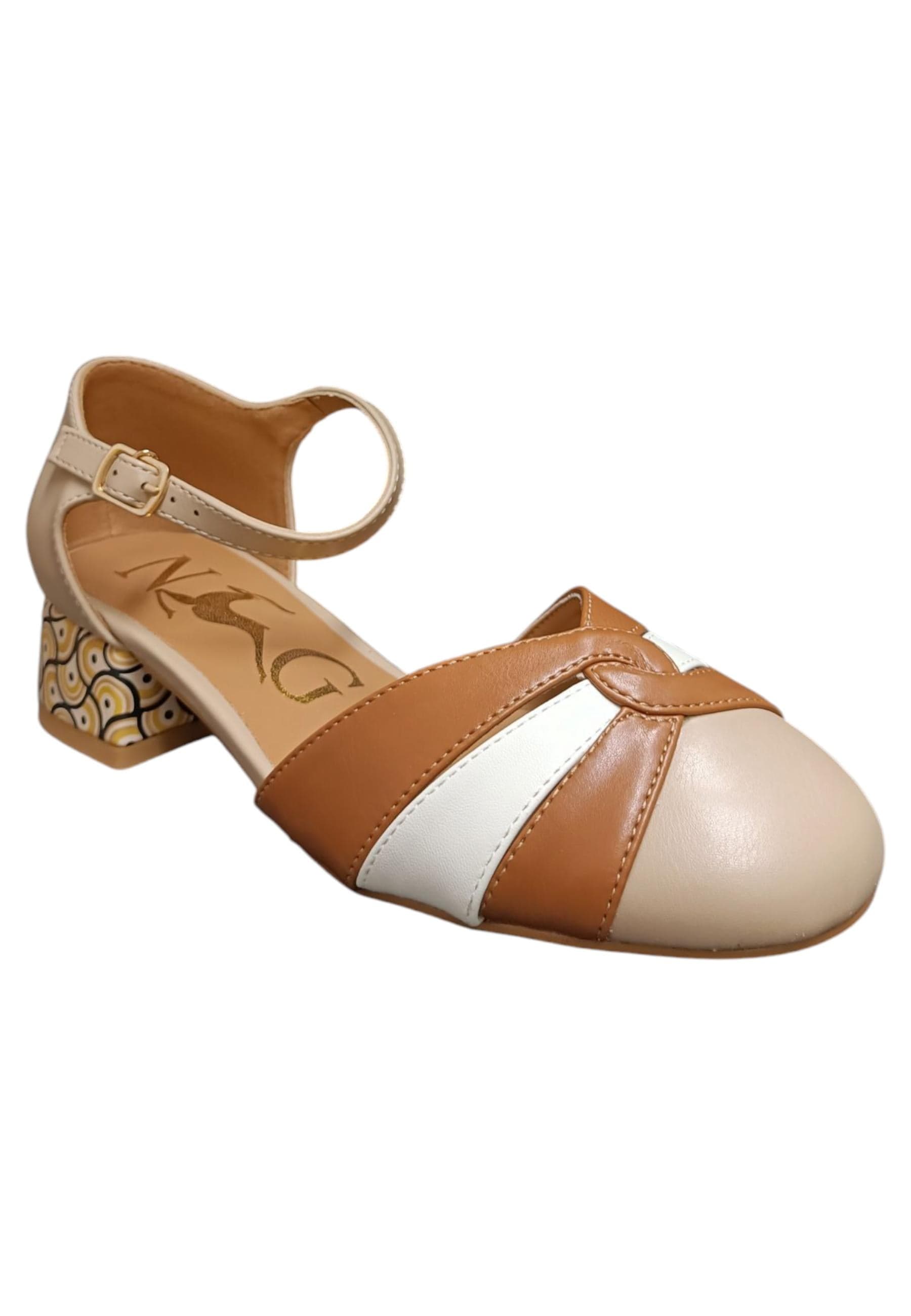 Sandali donna Nazareno Gabrieli beige cuoio multicolor pelle - Eleganza estiva con fibbia in Ballerine Scarpetteria Gica - Trani, commercioVirtuoso.it