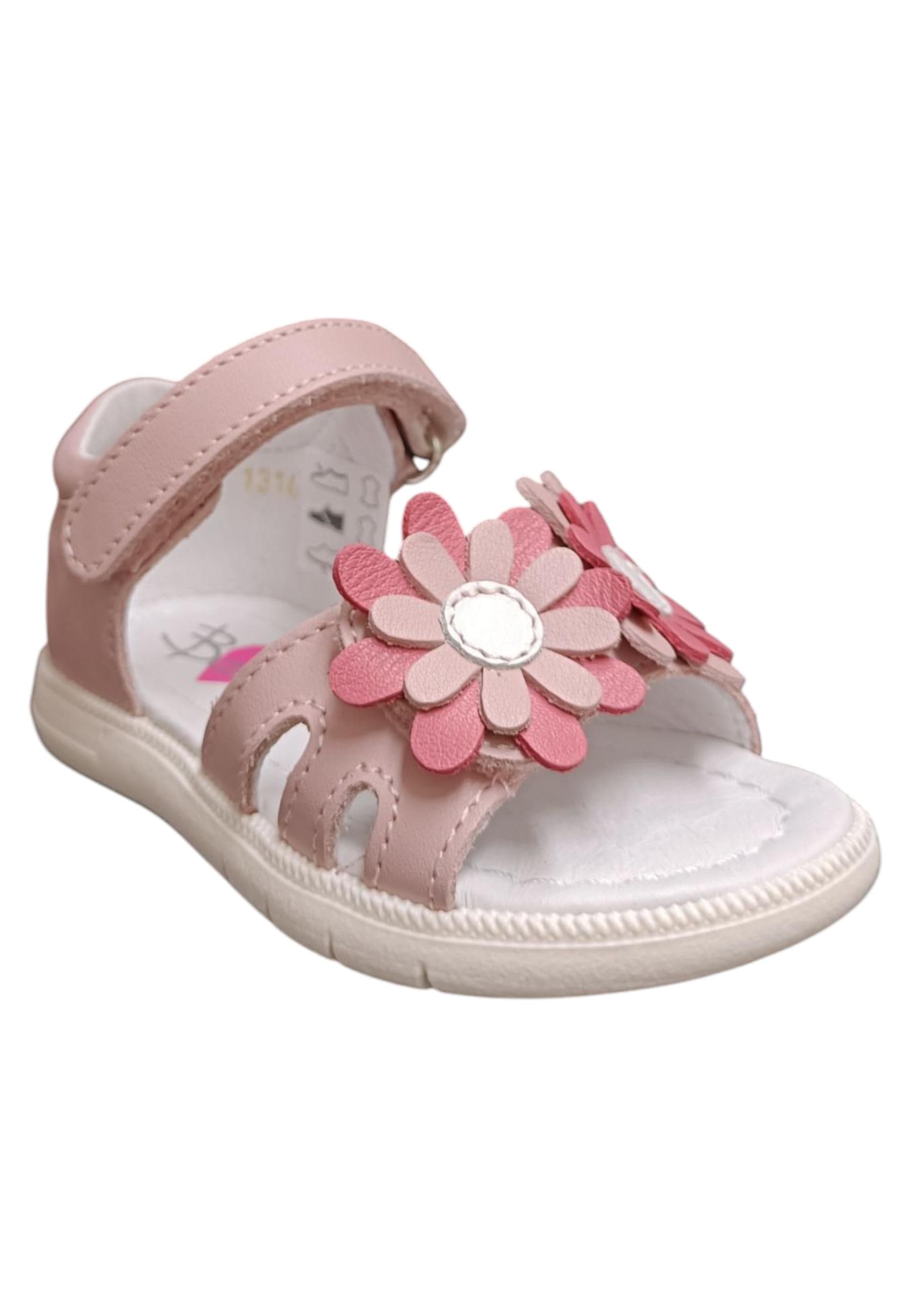 Sandalo bambina Balocchi Paris cipria pelle - Sandalo tallonato primi passi con velcro in Ballerine Scarpetteria Gica - Trani, commercioVirtuoso.it