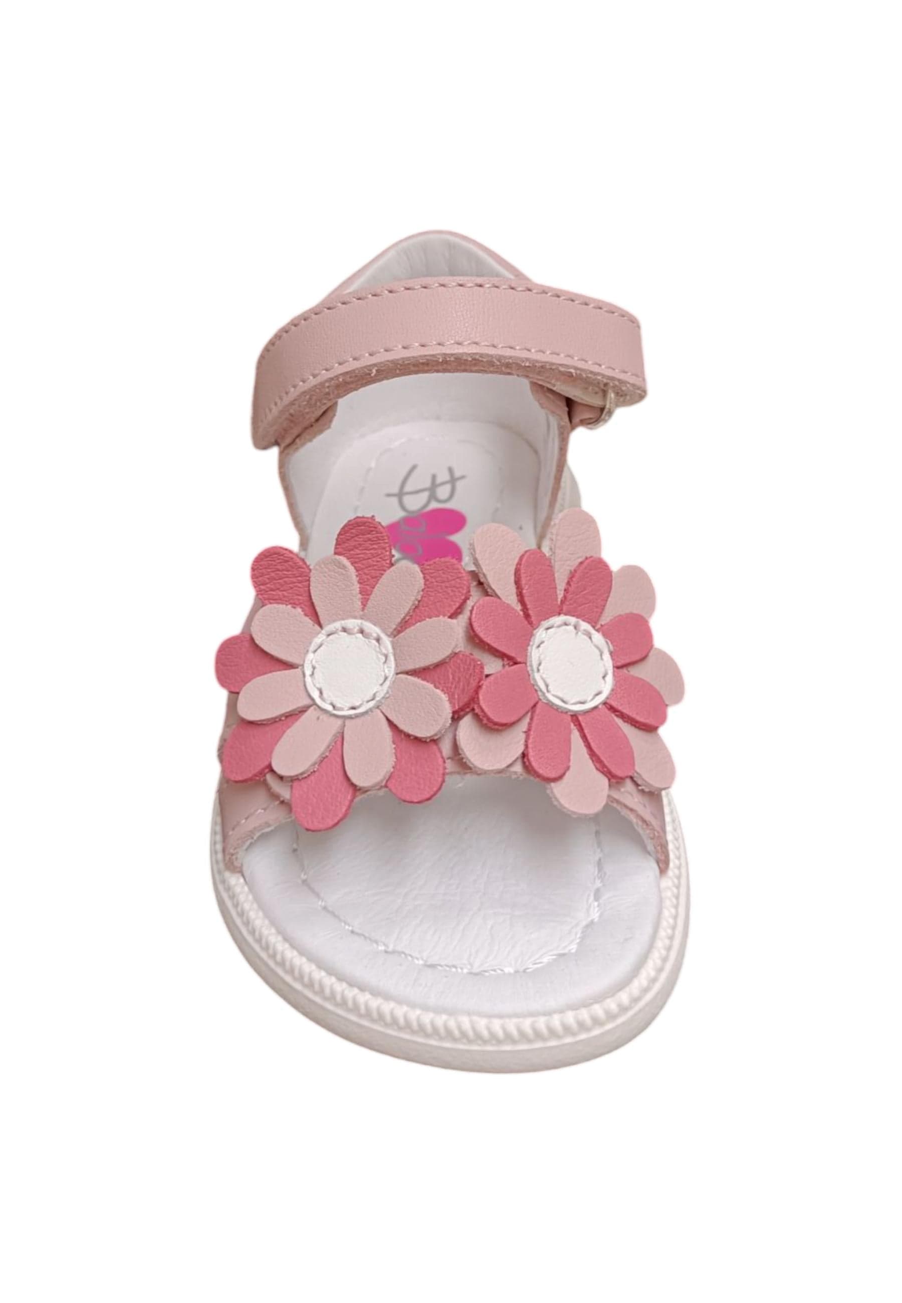 Sandalo bambina Balocchi Paris cipria pelle - Sandalo tallonato primi passi con velcro in Ballerine Scarpetteria Gica - Trani, commercioVirtuoso.it