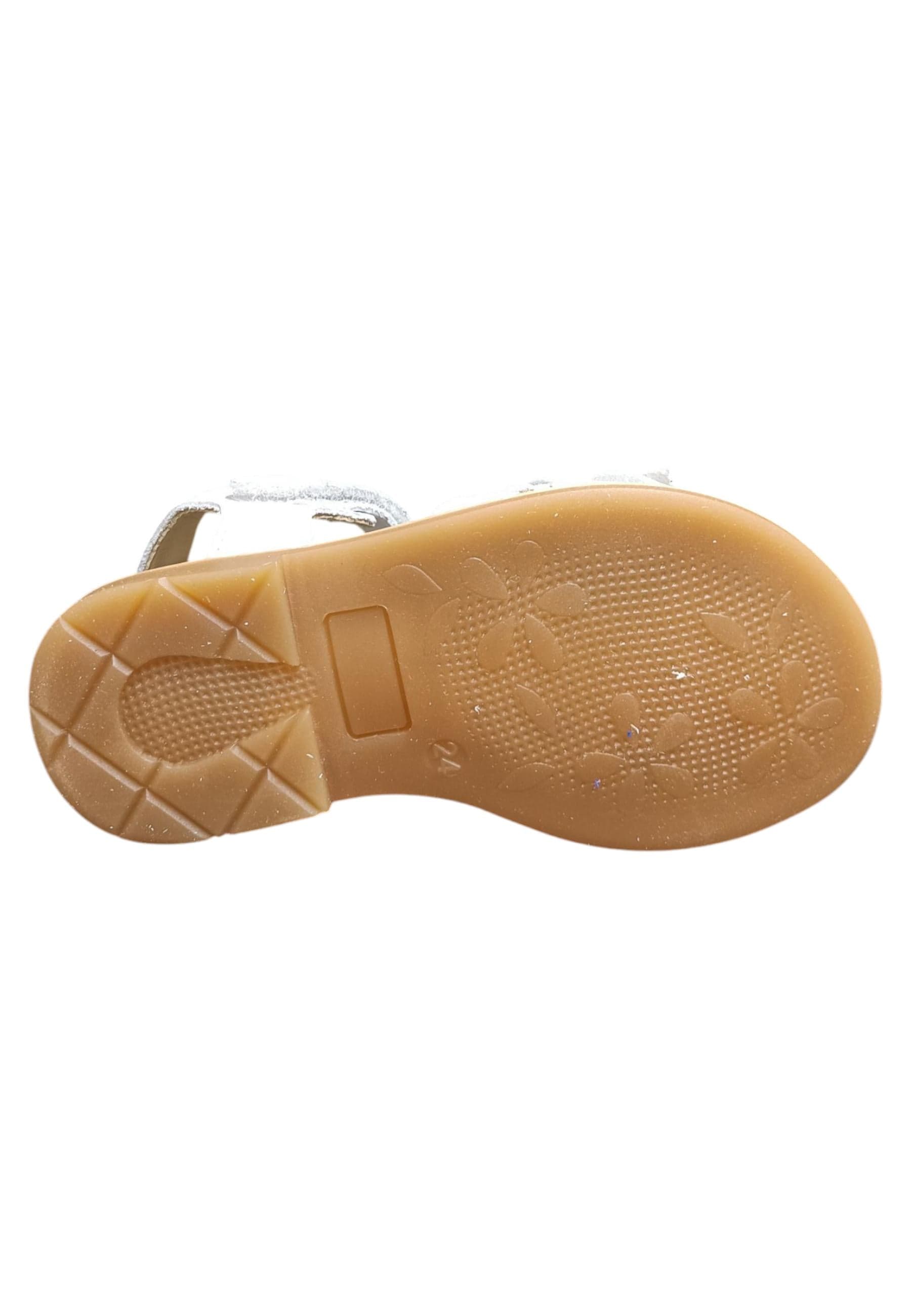 Sandalo bambina Balocchi Ponza bianco pelle - Sandalo da passeggio con velcro - 5