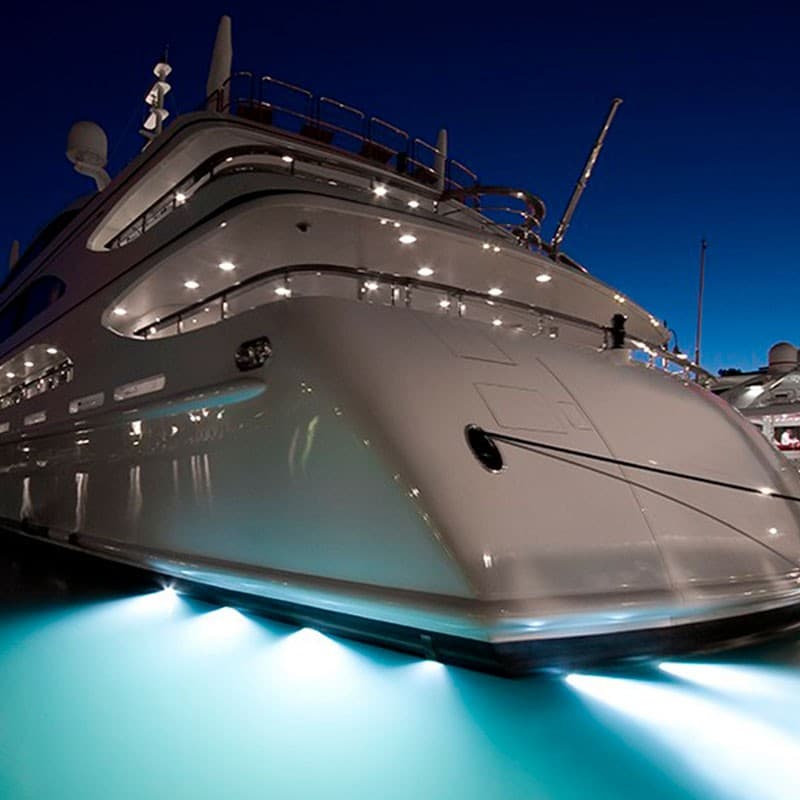 6 FANALINI LUCI LED NAVIGAZIONE MARINE BARCA YATCH BIANCO FREDDO 6000K LUCI MARINE 12-24V IMPERMEABILI - 3