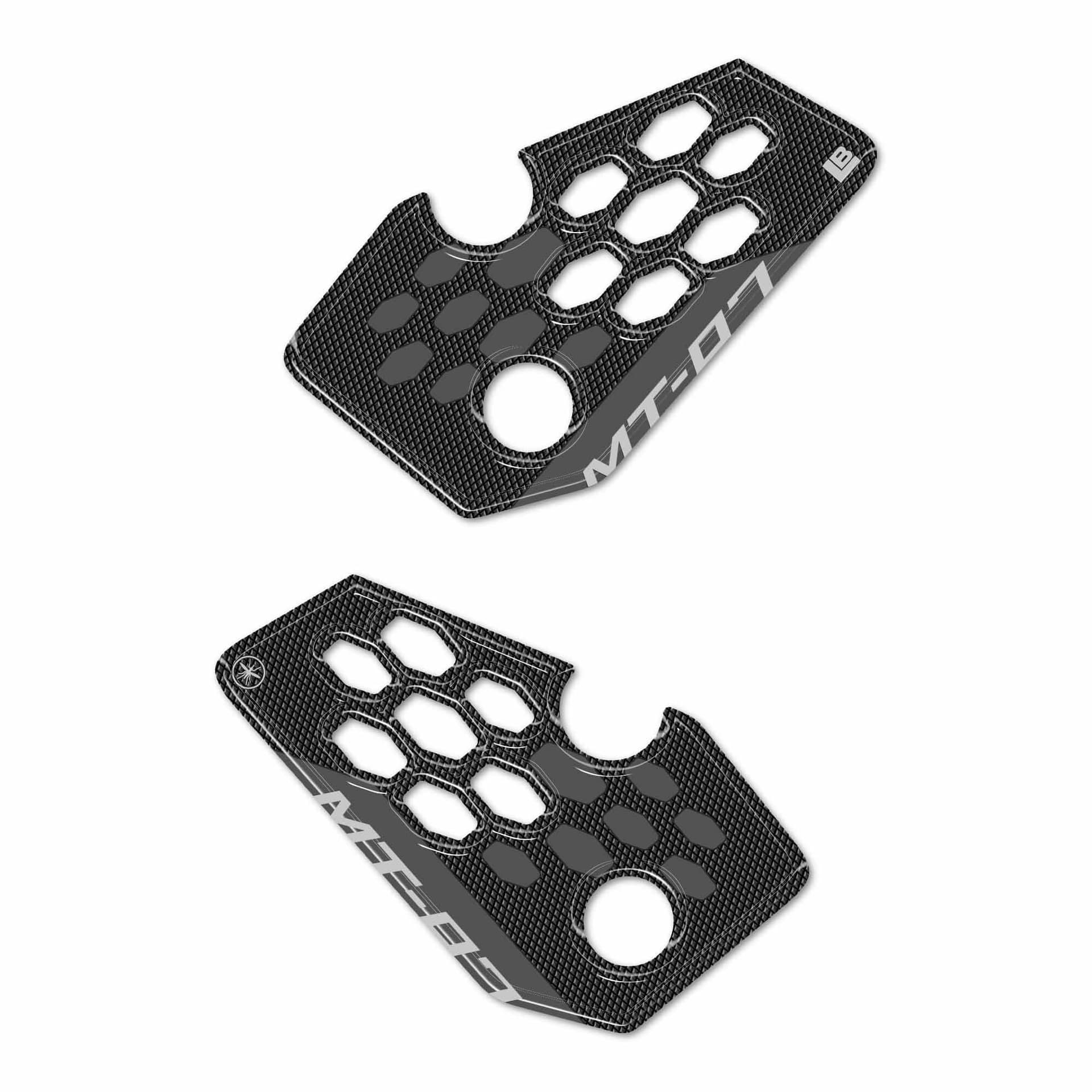 Adesivi 3D Protezioni Battitacco poggiapiedi compatibili con Yamaha MT-07 2025 - 8