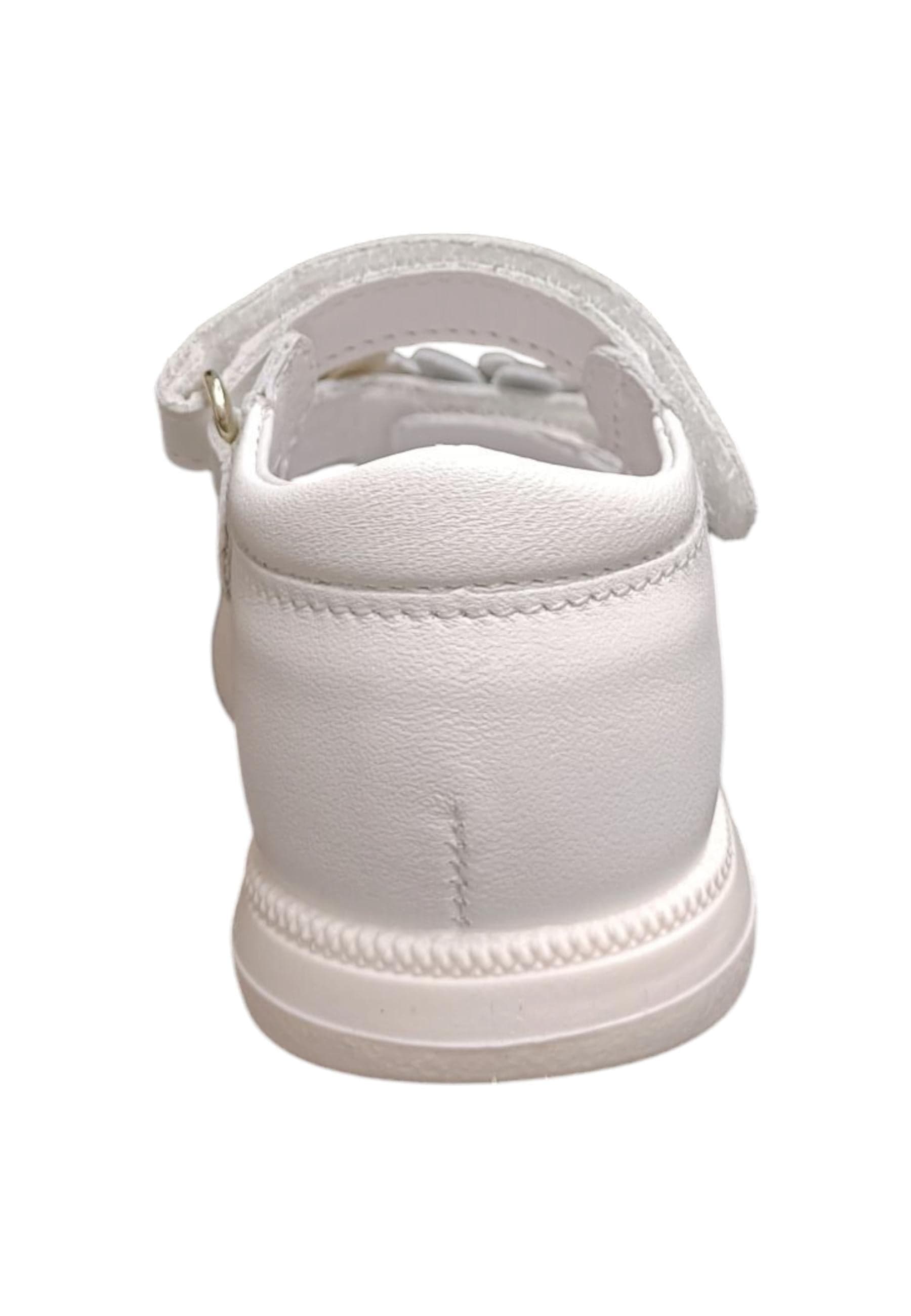 Sandalo bambina Balocchi Paris bianco pelle - Sandalo tallonato primi passi con velcro in Ballerine Scarpetteria Gica - Trani, commercioVirtuoso.it