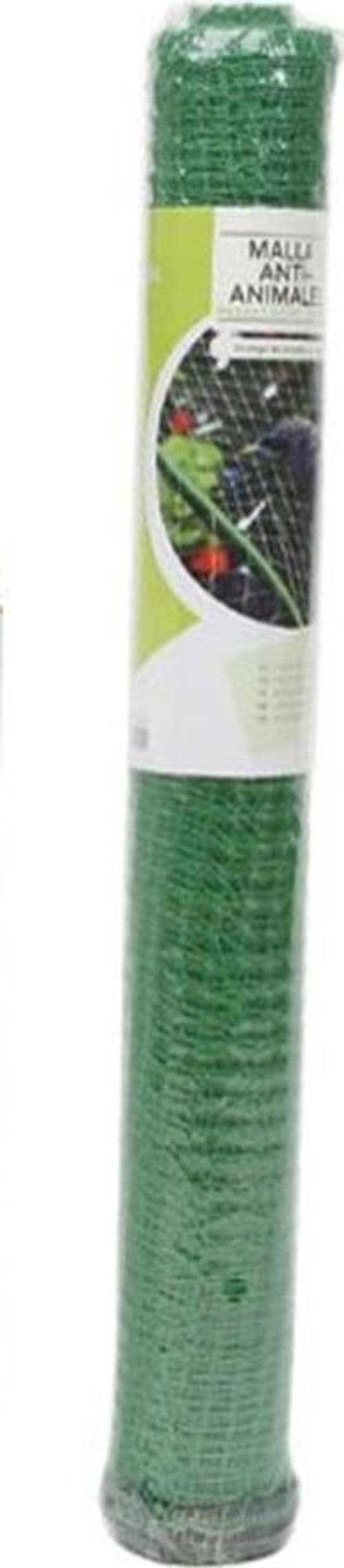 RETE ANTI ANIMALI MAGLIA POLIETILENE 1.5X10MT VERDE SCURO PROTEZIONE PIANTE ORTO 134617 - 6