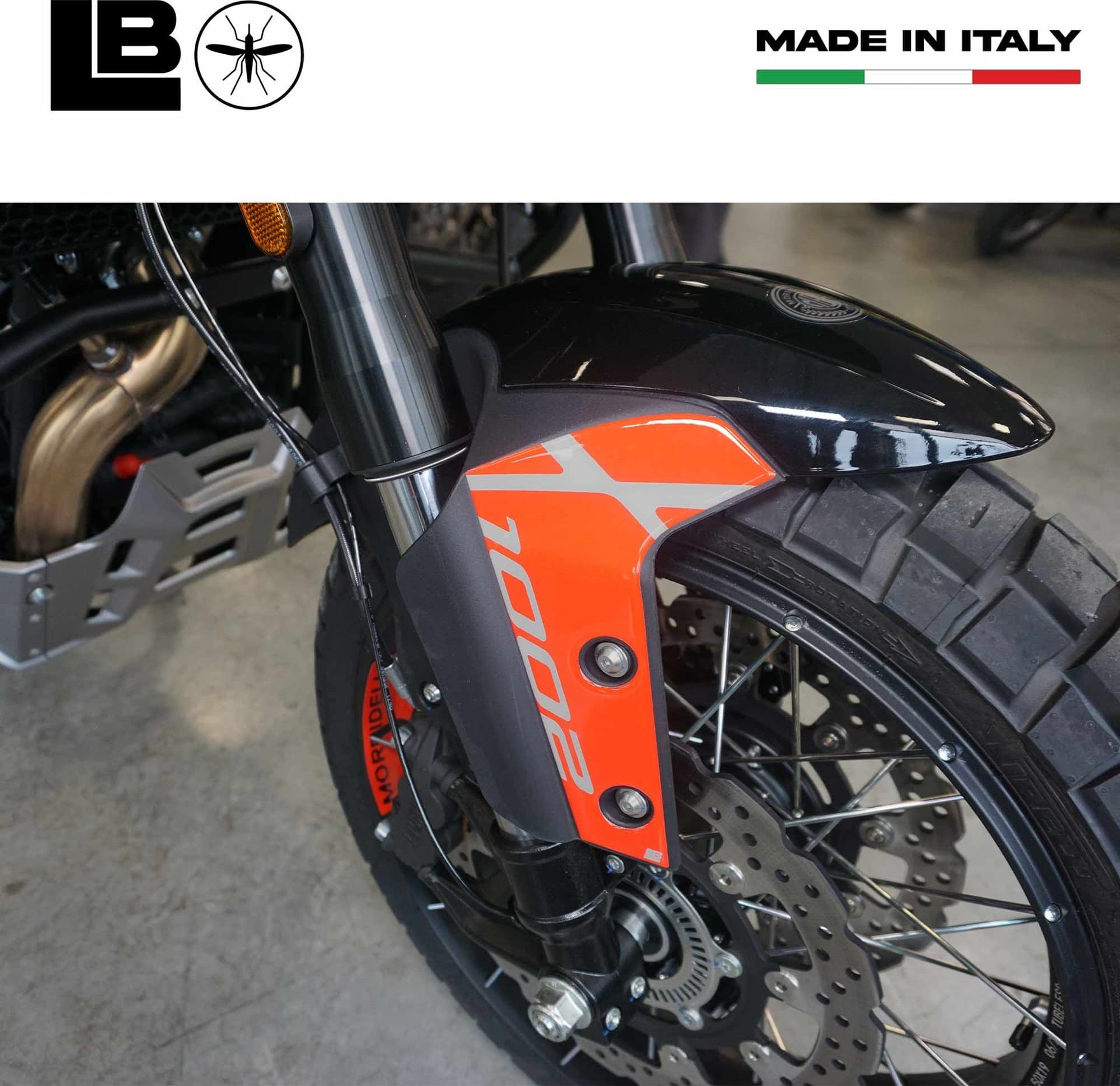 Adesivi Protezione Parasteli parafango compatibili con Morbidelli T1002VX 2025 - 3