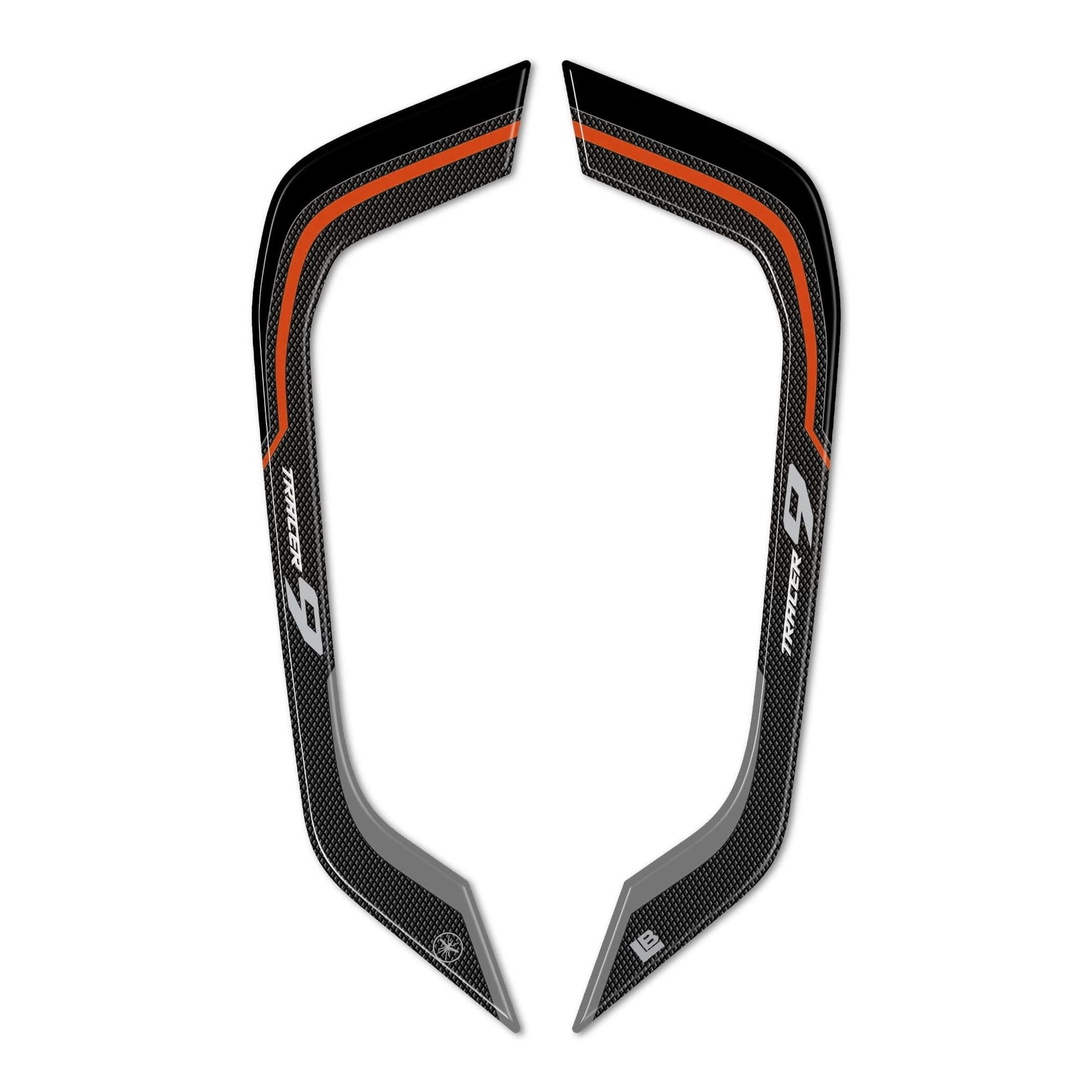 Adesivi 3D Protezioni Maniglie Passeggero compatibili con Yamaha Tracer 9 2025 - 2