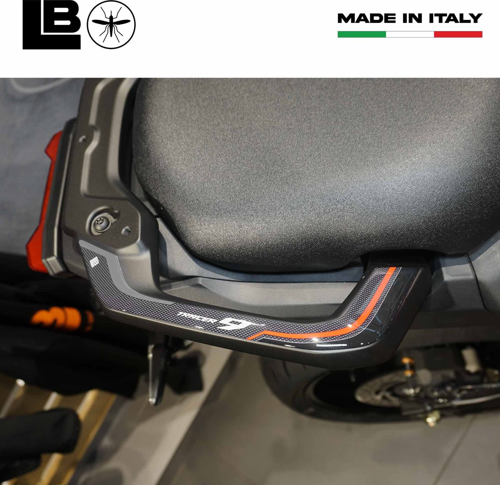 Adesivi 3D Protezioni Maniglie Passeggero compatibili con Yamaha Tracer 9 2025 - 3