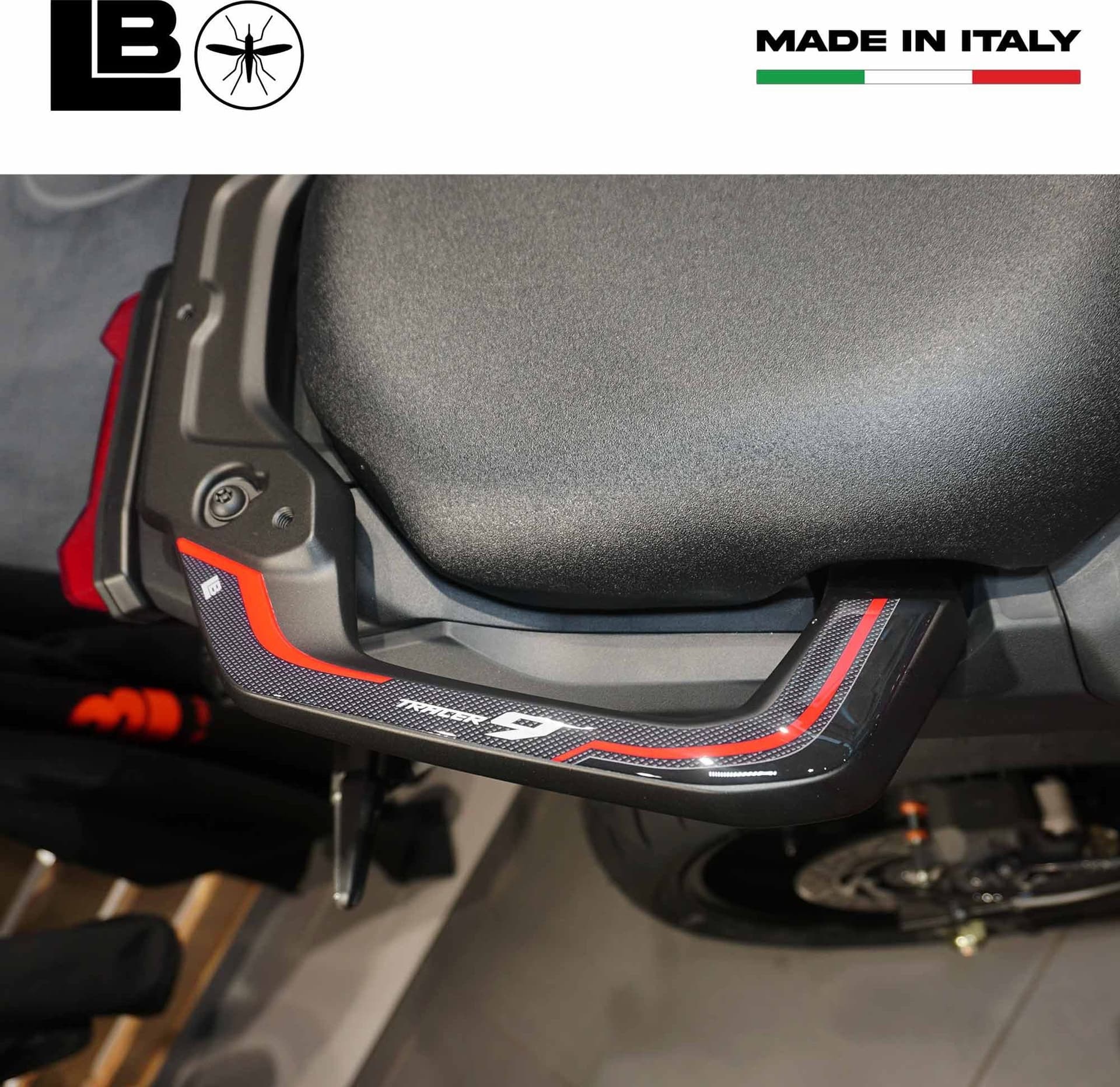 Adesivi 3D Protezioni Maniglie Passeggero compatibili con Yamaha Tracer 9 2025 - 9