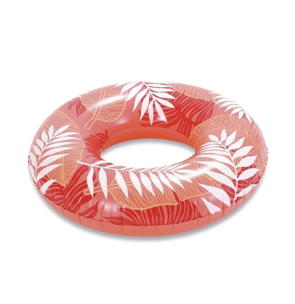 SALVAGENTE GONFIABILE ANELLO GALLEGGIANTE PISCINA TROPICALE ROSSO CORALLO 91CM 017549 - 6