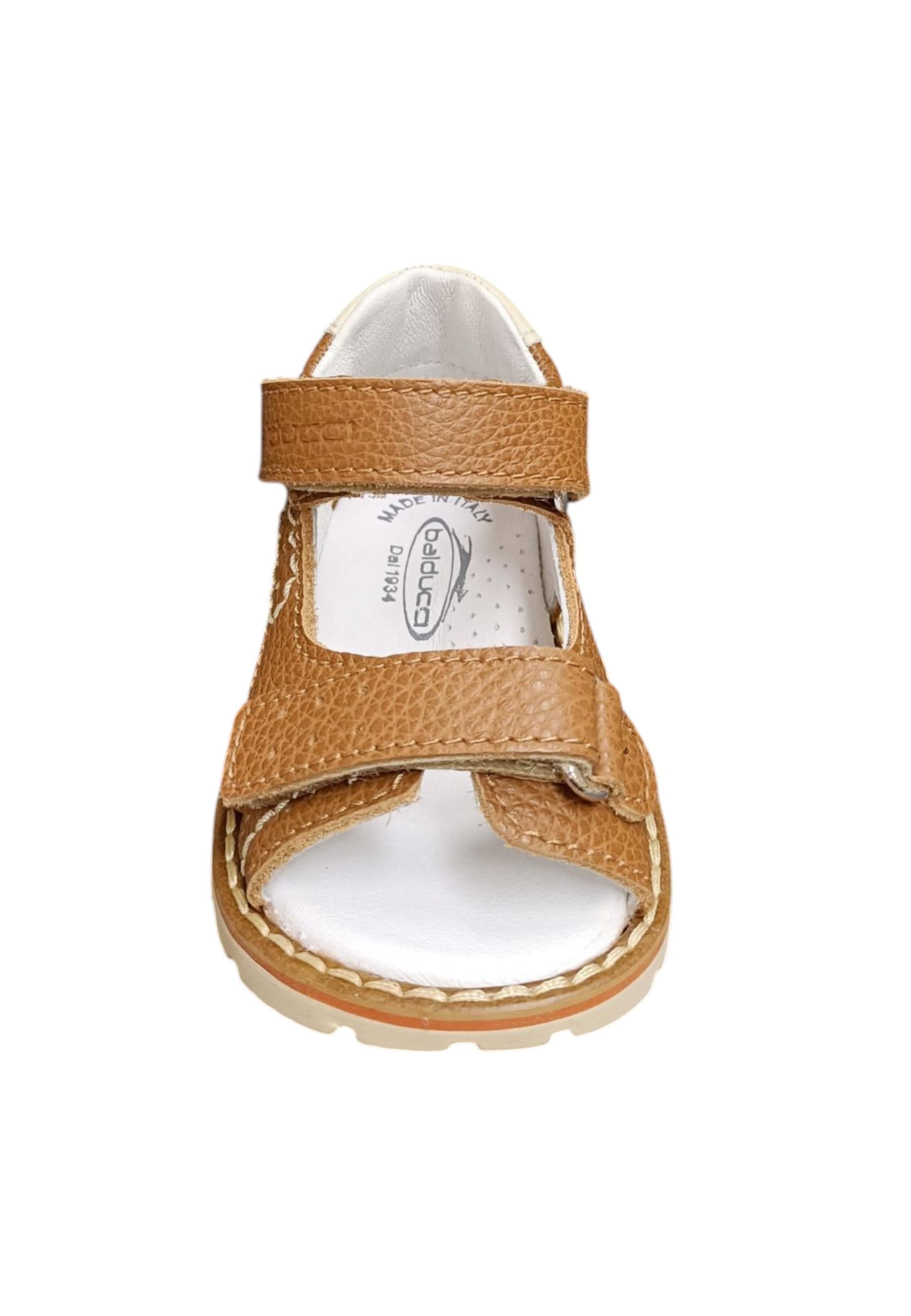 Scarpe sandalo tallonato Bambini balducci CITA  cuoio velcro in Ballerine Scarpetteria Gica - Trani, commercioVirtuoso.it