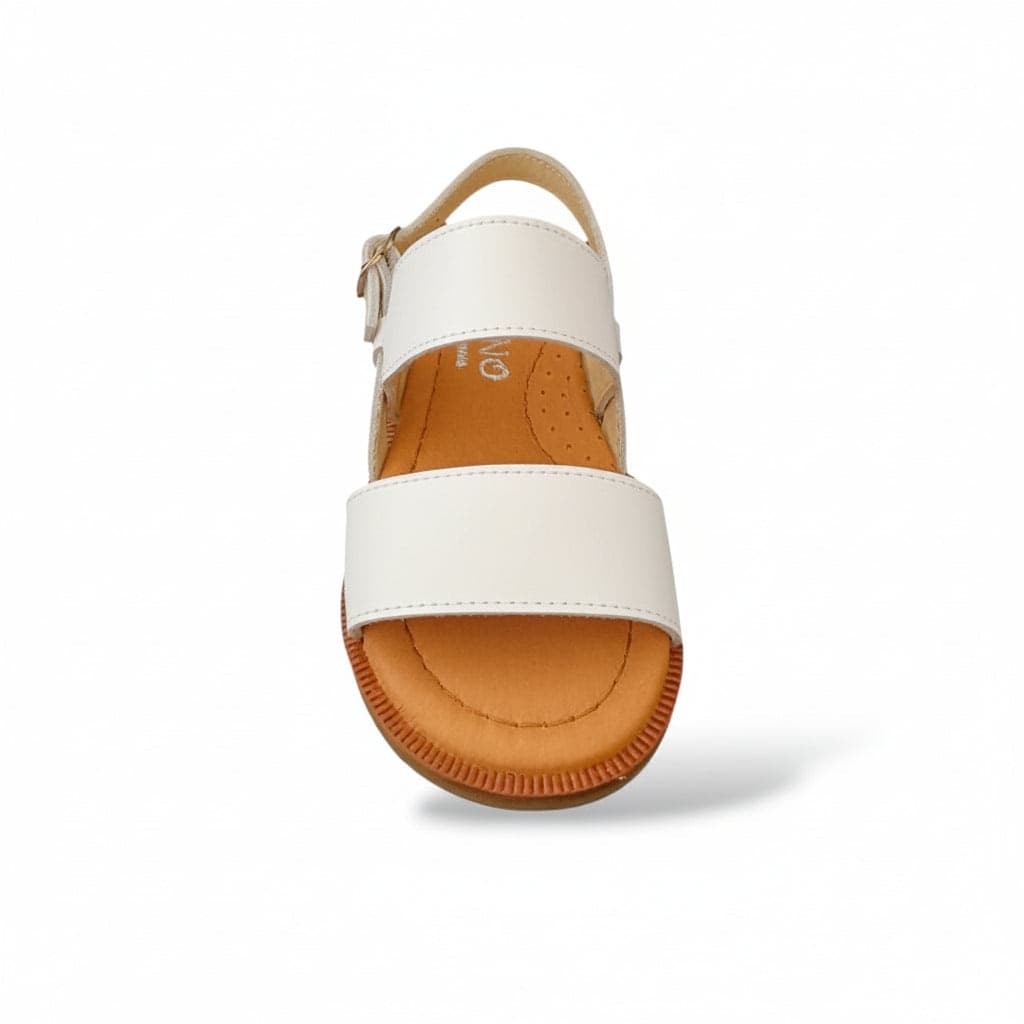 Sandalo bambino Panyno Horma bianco pelle - Sandalo tallonato da passeggio con fibbia in Ballerine Scarpetteria Gica - Trani, commercioVirtuoso.it