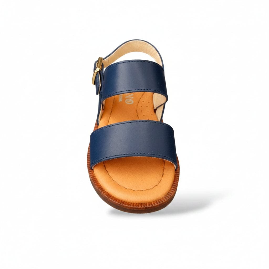 Sandalo bambino Panyno Horma blue pelle - Sandalo tallonato da passeggio con fibbia in Ballerine Scarpetteria Gica - Trani, commercioVirtuoso.it