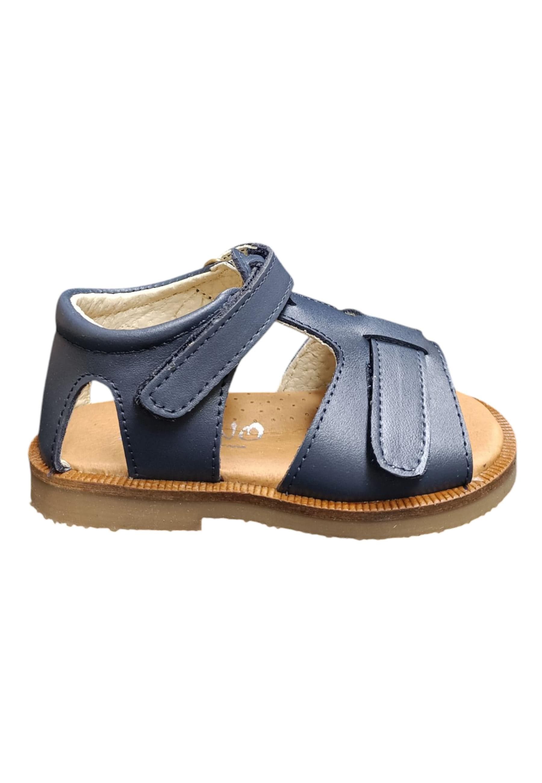 Scarpe sandalo tallonato Bambini panyno HORMA  blue velcro in Ballerine Scarpetteria Gica - Trani, commercioVirtuoso.it