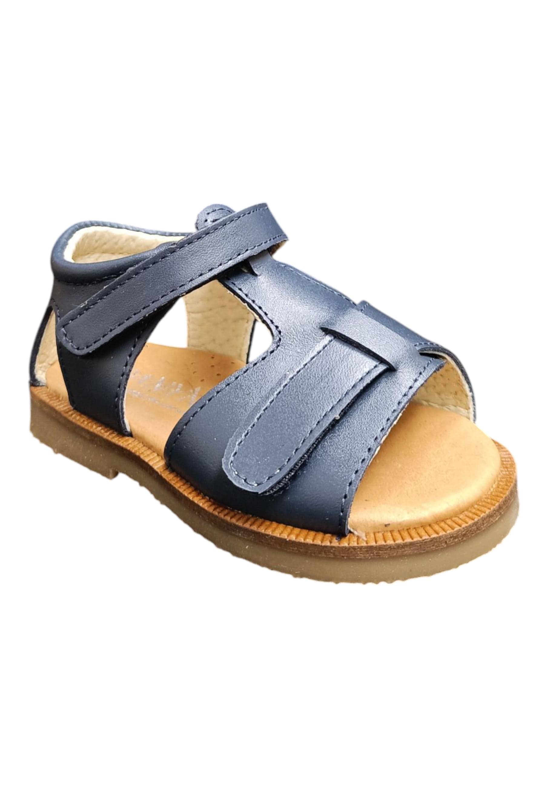 Scarpe sandalo tallonato Bambini panyno HORMA  blue velcro in Ballerine Scarpetteria Gica - Trani, commercioVirtuoso.it