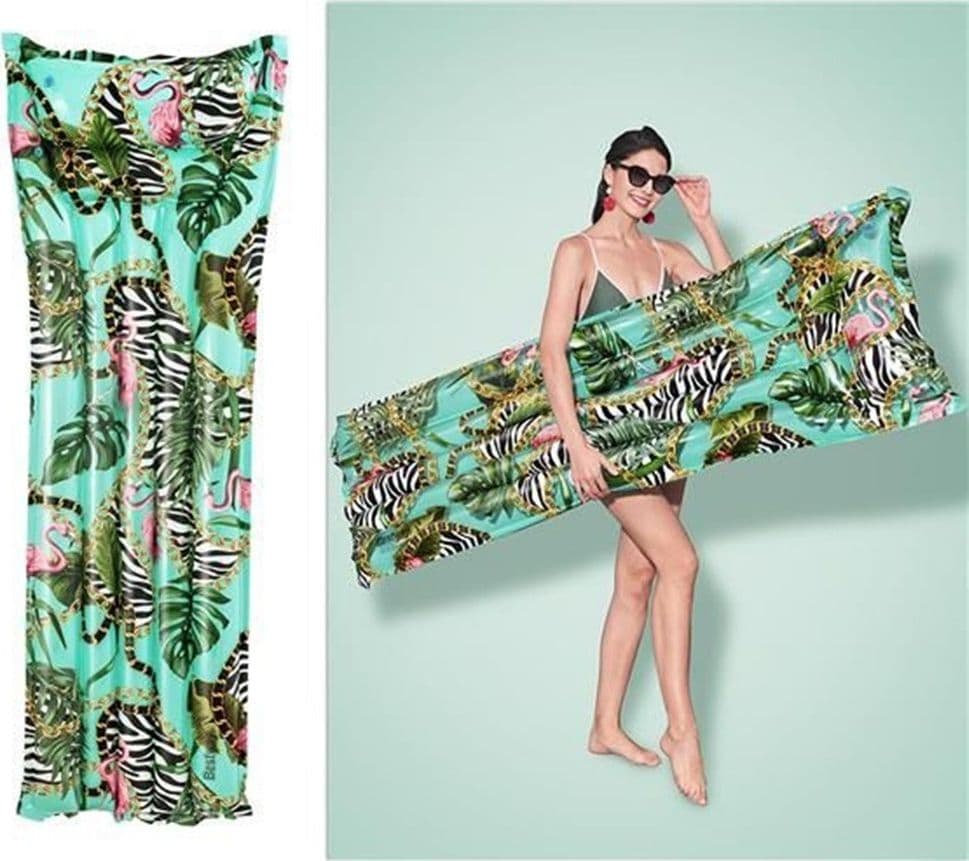 MATERASSINO GONFIABILE FANTASIA FLOREALE 183X69CM PER MARE SPIAGGIA PISCINA 019962 - 9