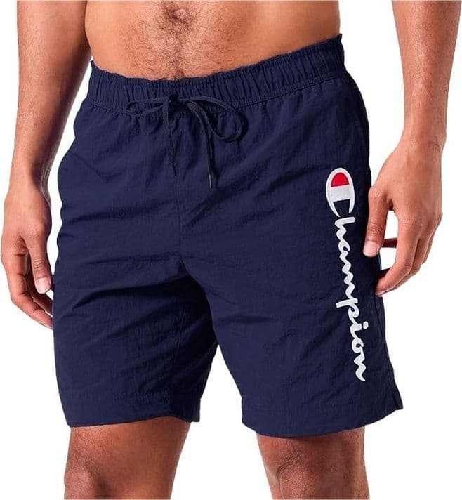 Champion BEACHSHORT Crinckle Taslon Water Repellent gr.125 Uomo Blu Navi - 3